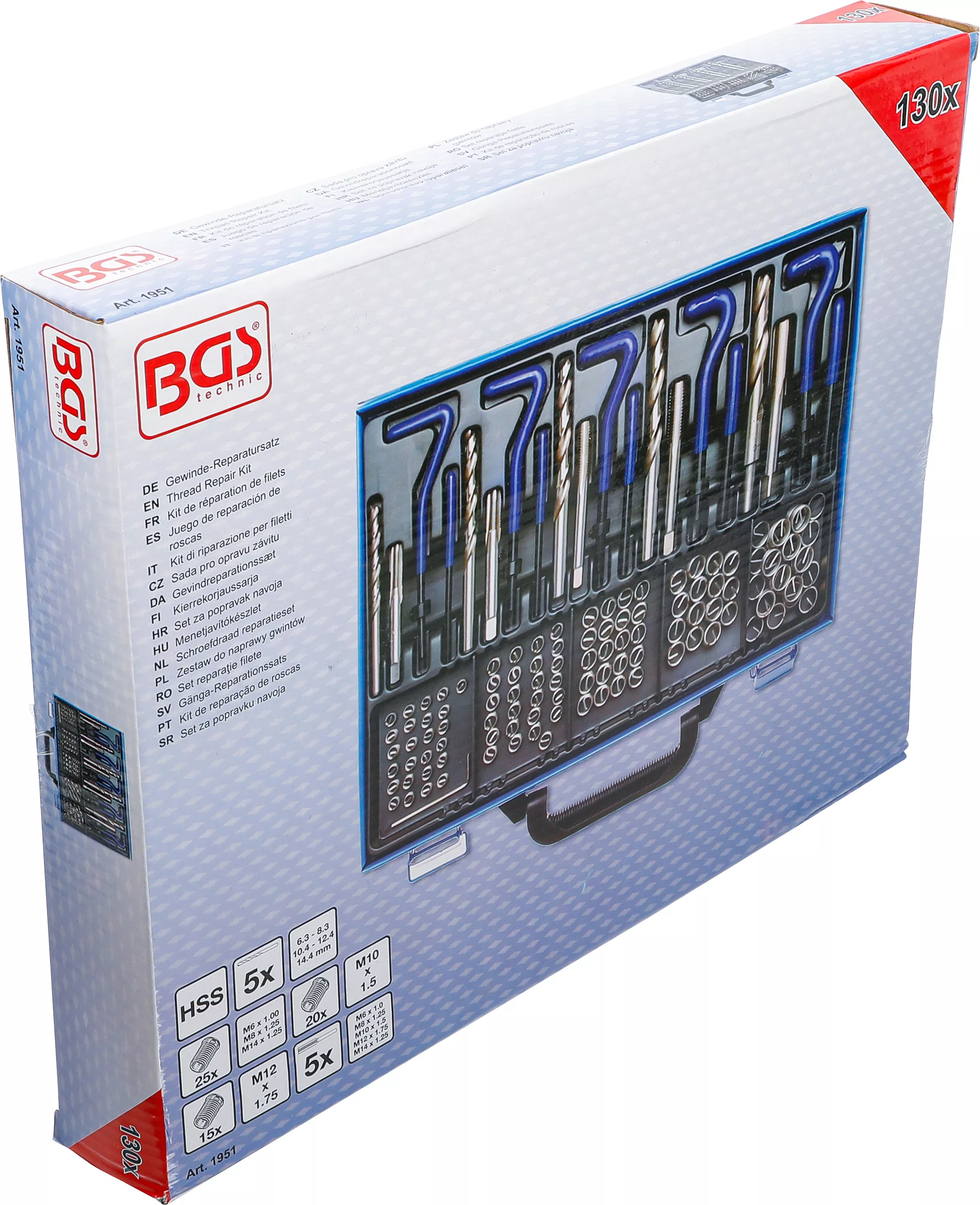 Set reparatie filete | M6 - M14 | 130 piese [6]