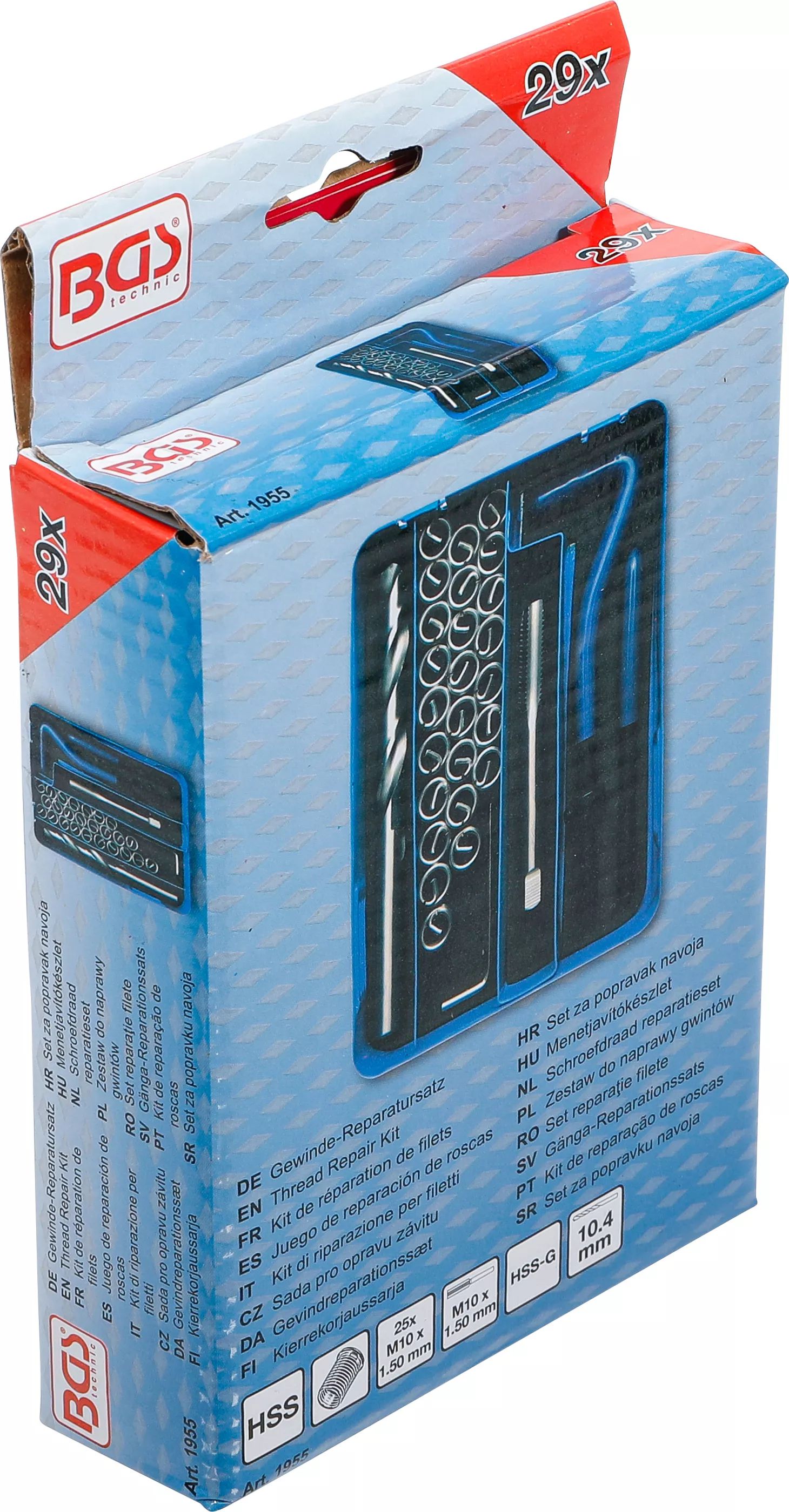 Set reparatie filete | M10 x 1,5 | 29 piese [6]