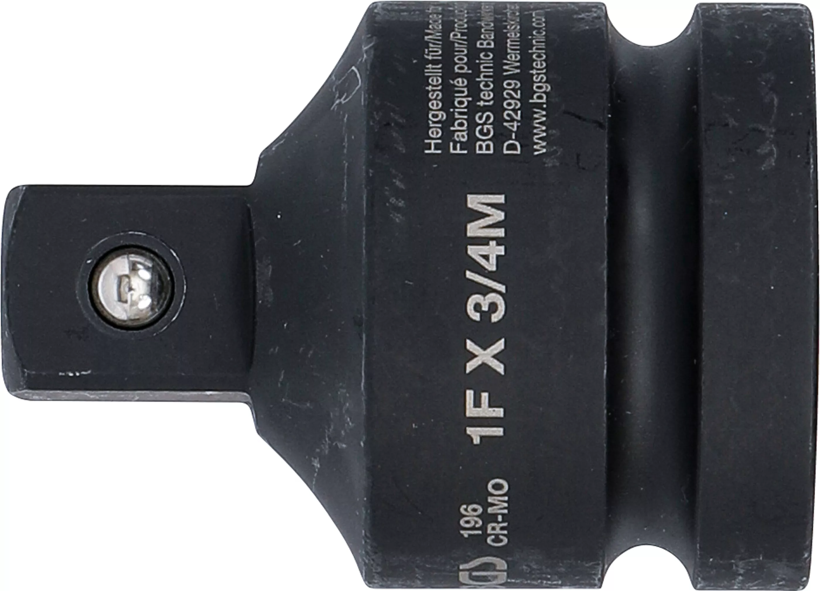 Adaptor chei tubulare de impact | Patrat interior 25 mm (1") - Patrat exterior 20 mm (3/4") [2]