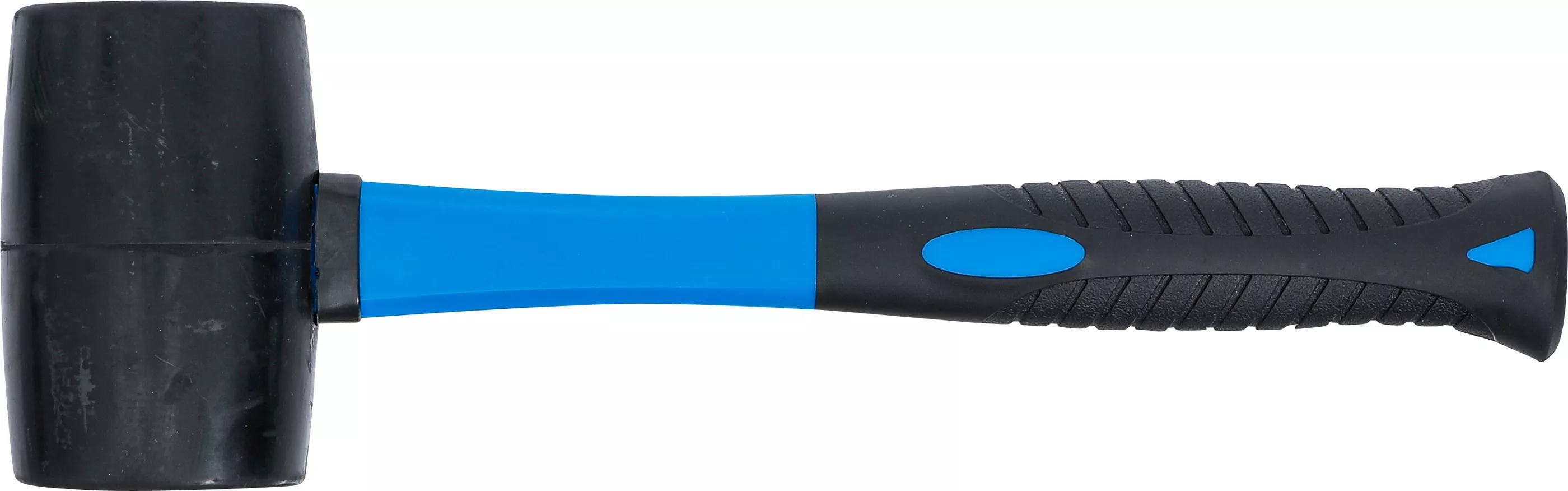 Ciocan de cauciuc | coada fibra de sticla | cap negru | o 60 mm | 500 g [5]