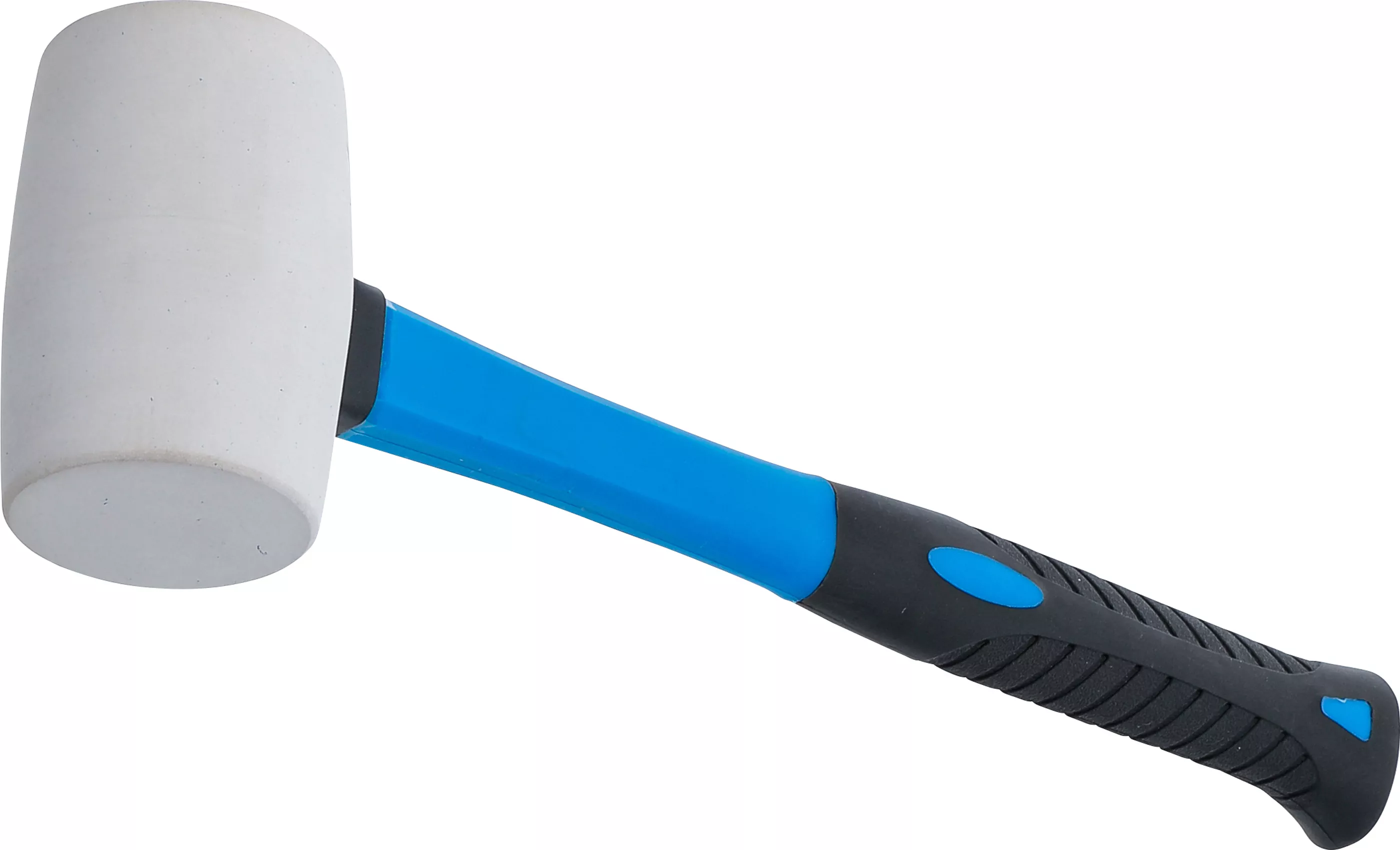 Ciocan de cauciuc | coada fibra de sticla | cap alb | o 48 mm | 250 g [1]