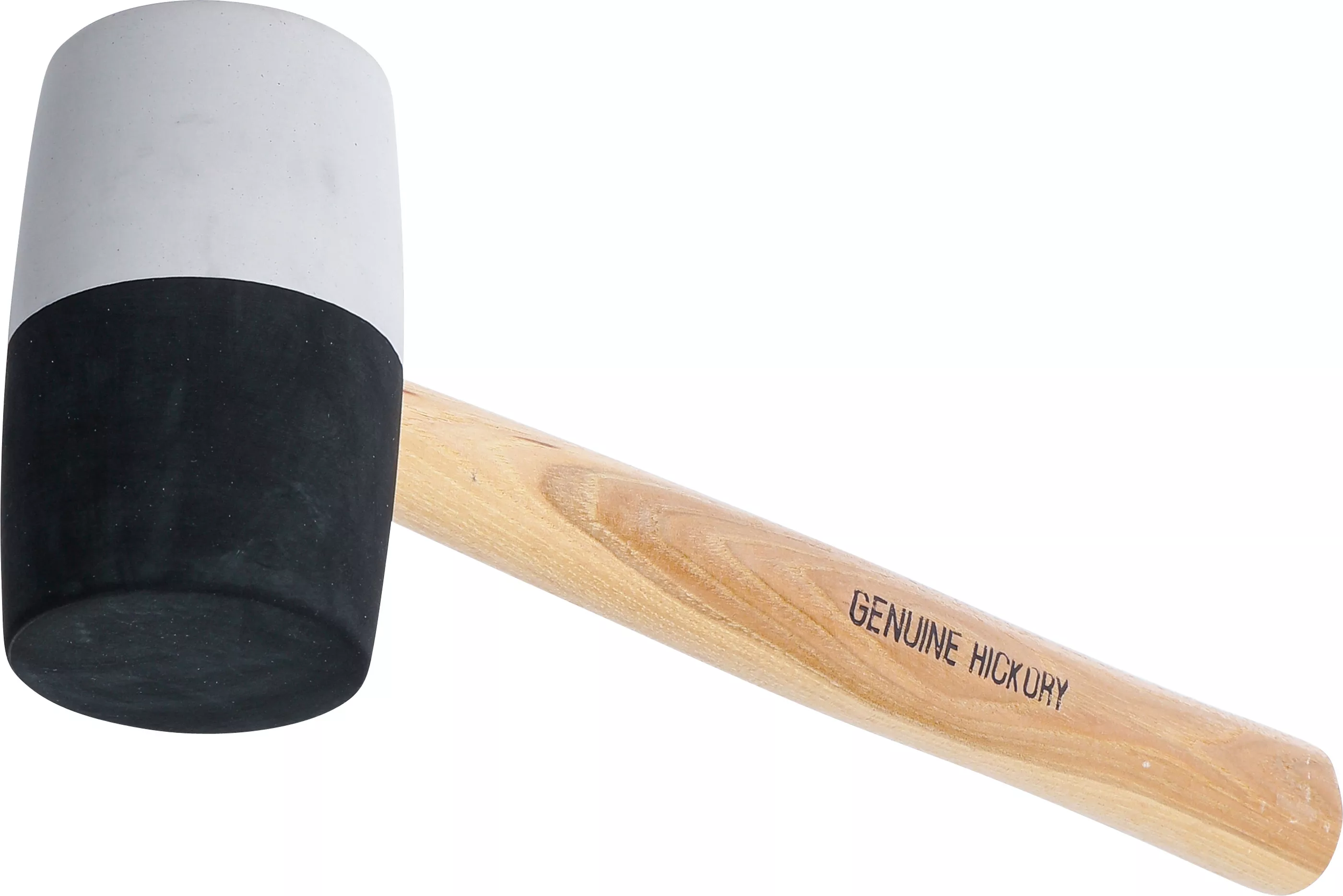 Ciocan de cauciuc | coada Hickory | cap alb negru | o 63 mm | 840 g [1]