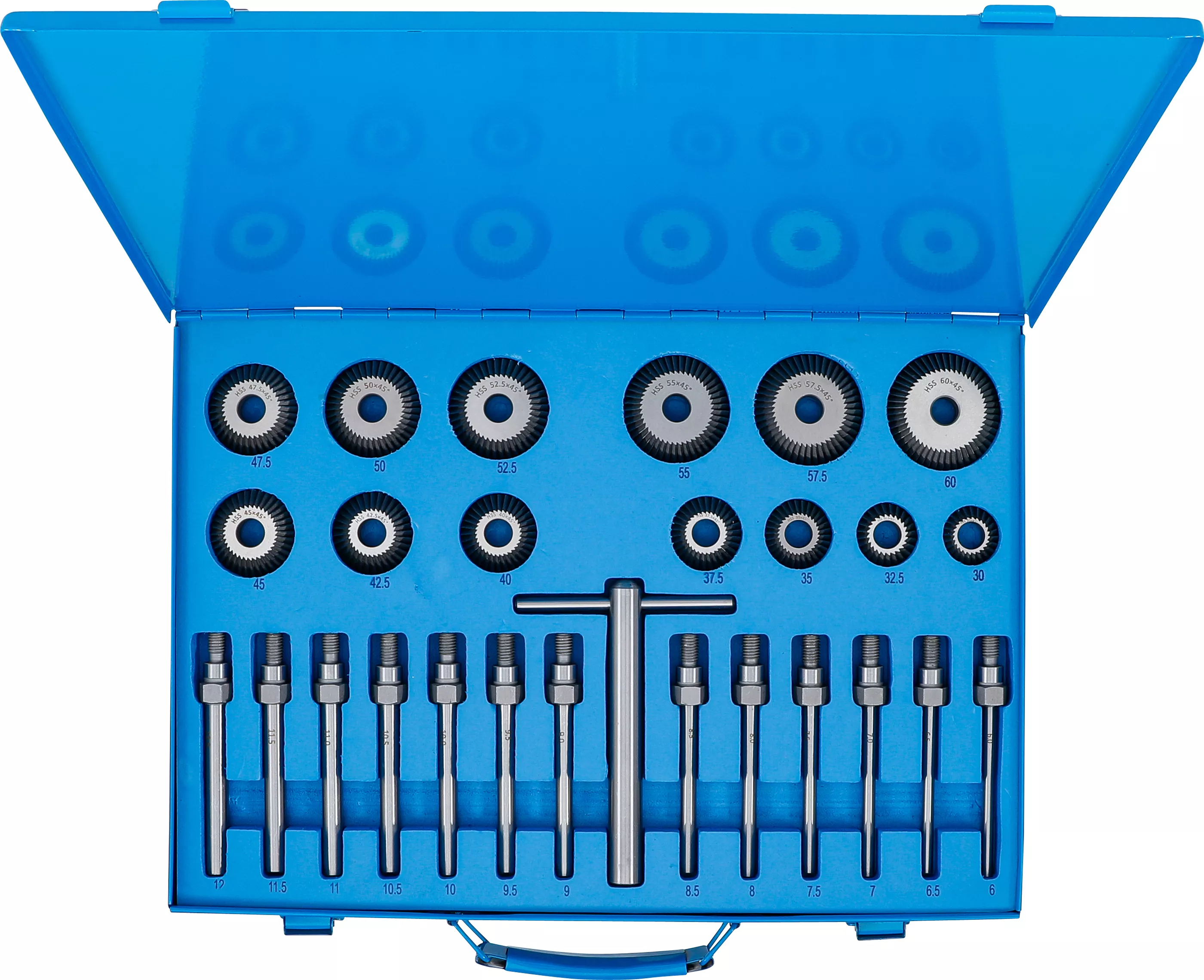 Set frezat scaune supape | 30 - 60 mm | 27 piese [1]