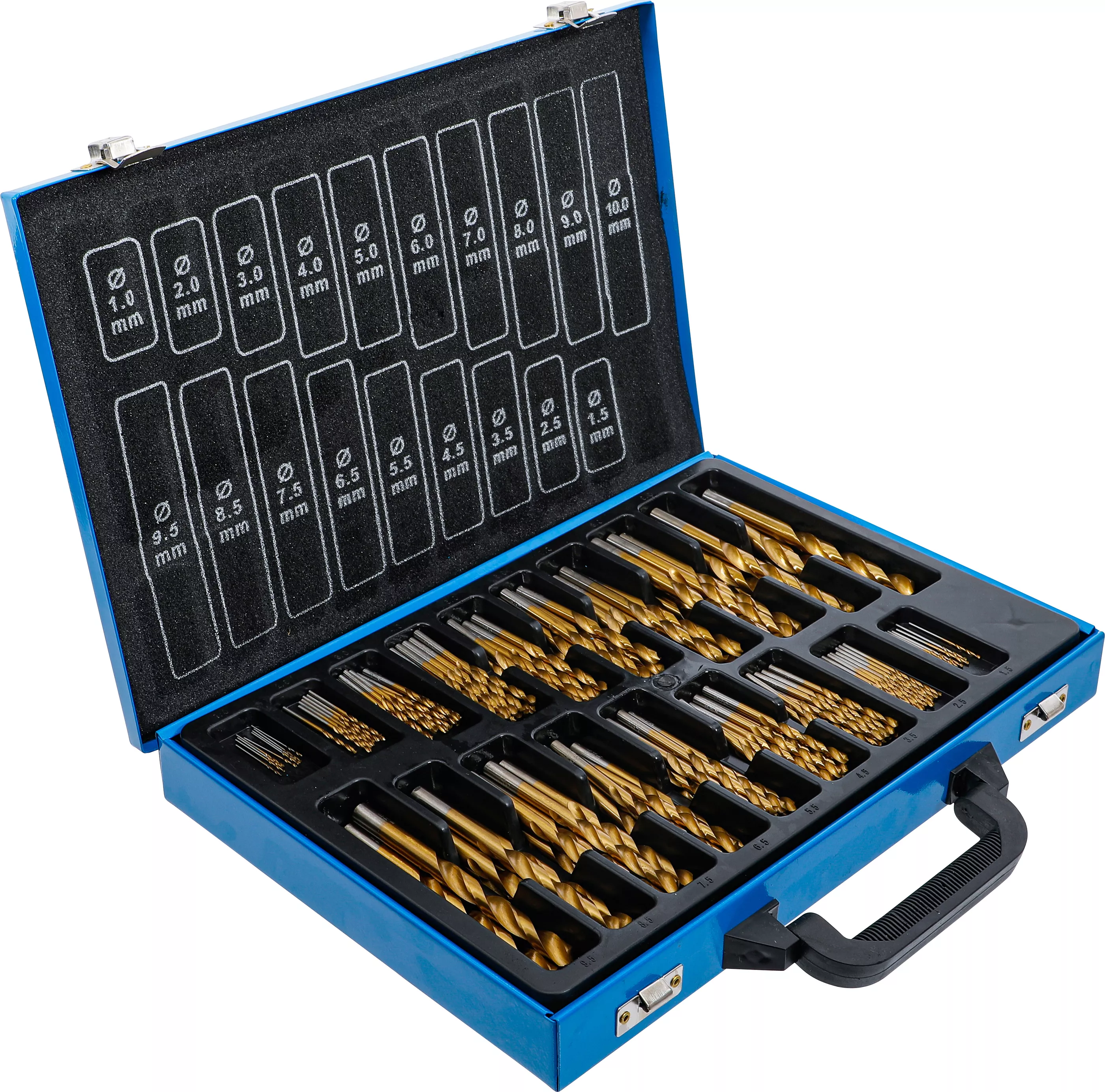 Set burghie spiralate | HSS | titan nitrurat | 1 - 10 mm | 170 piese [2]