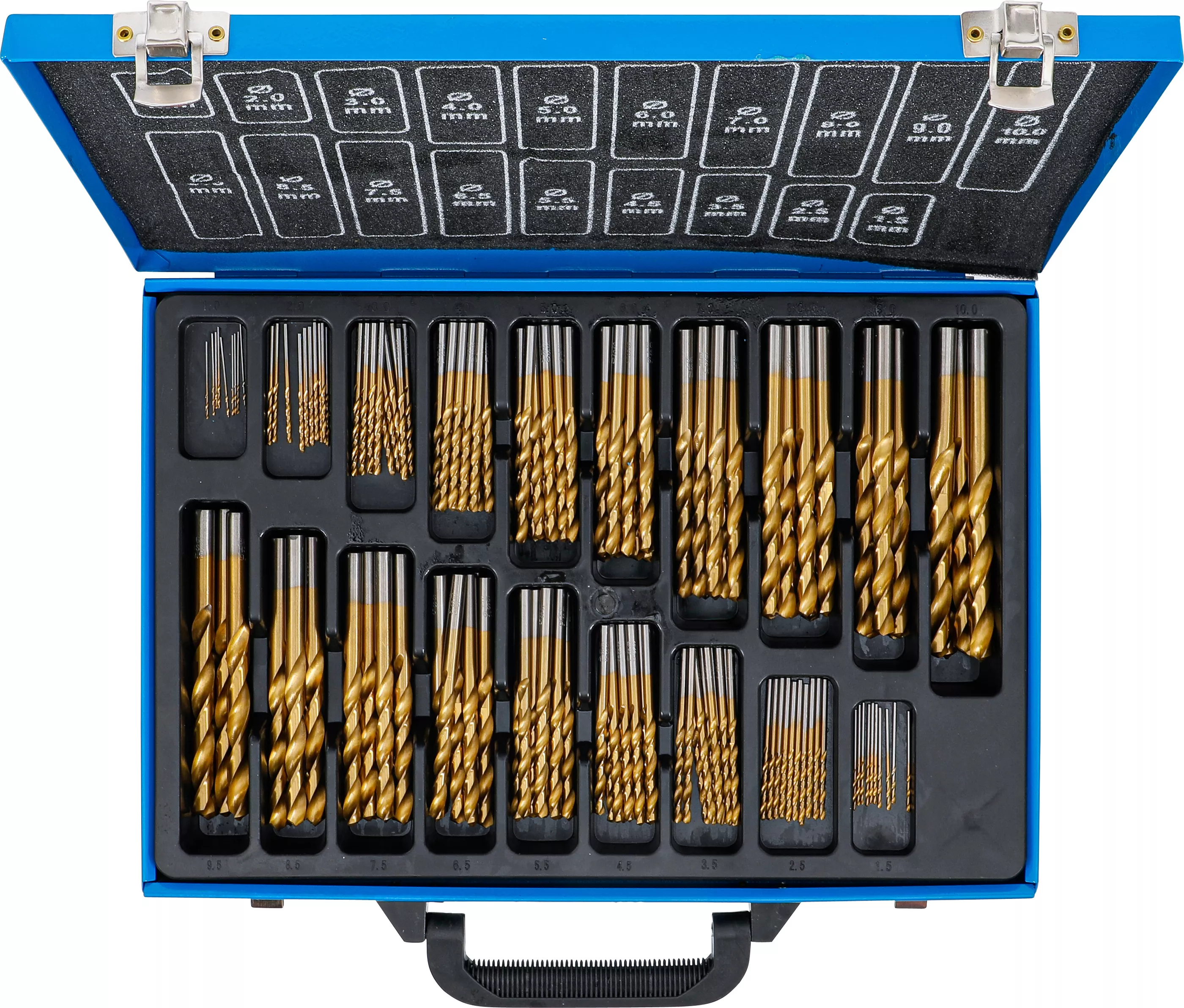 Set burghie spiralate | HSS | titan nitrurat | 1 - 10 mm | 170 piese [4]