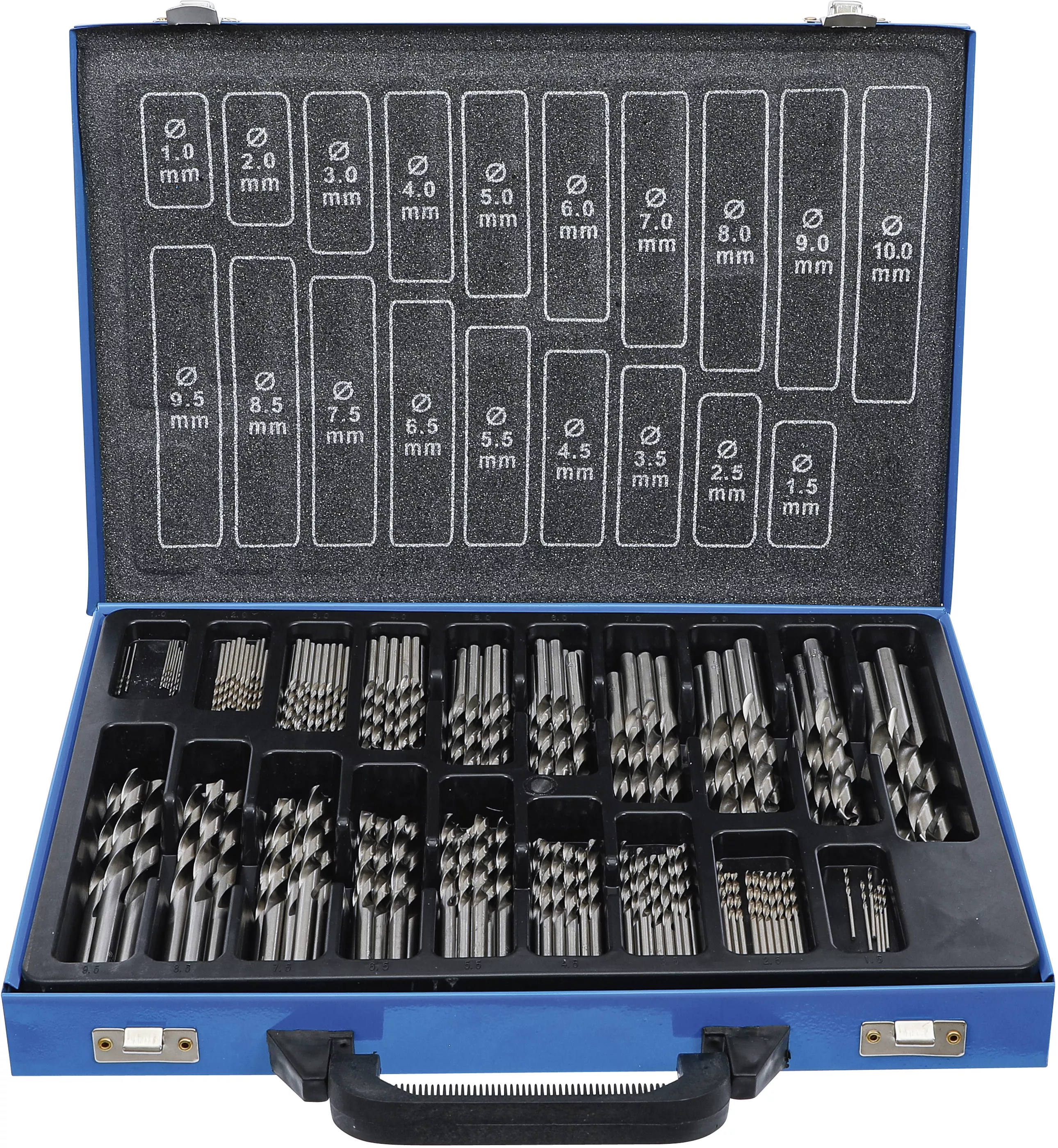 Set burghie spiralate | HSS | 1 - 10 mm | 170 piese [1]