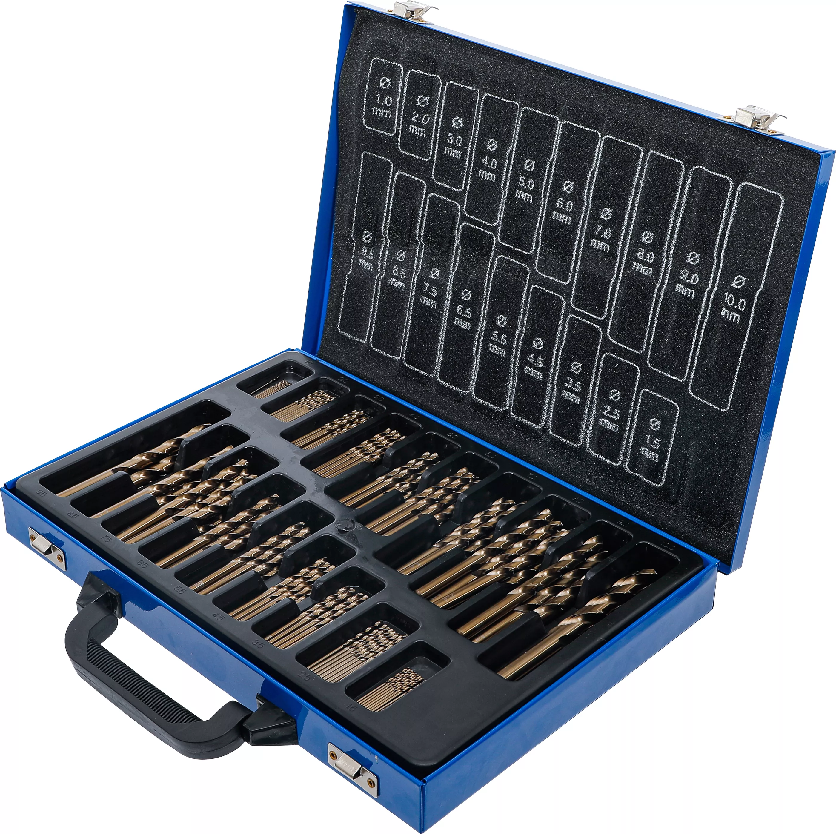 Set burghie spiralate | HSS | aliaj 5 % cobalt | 1 - 10 mm | 170 piese [4]