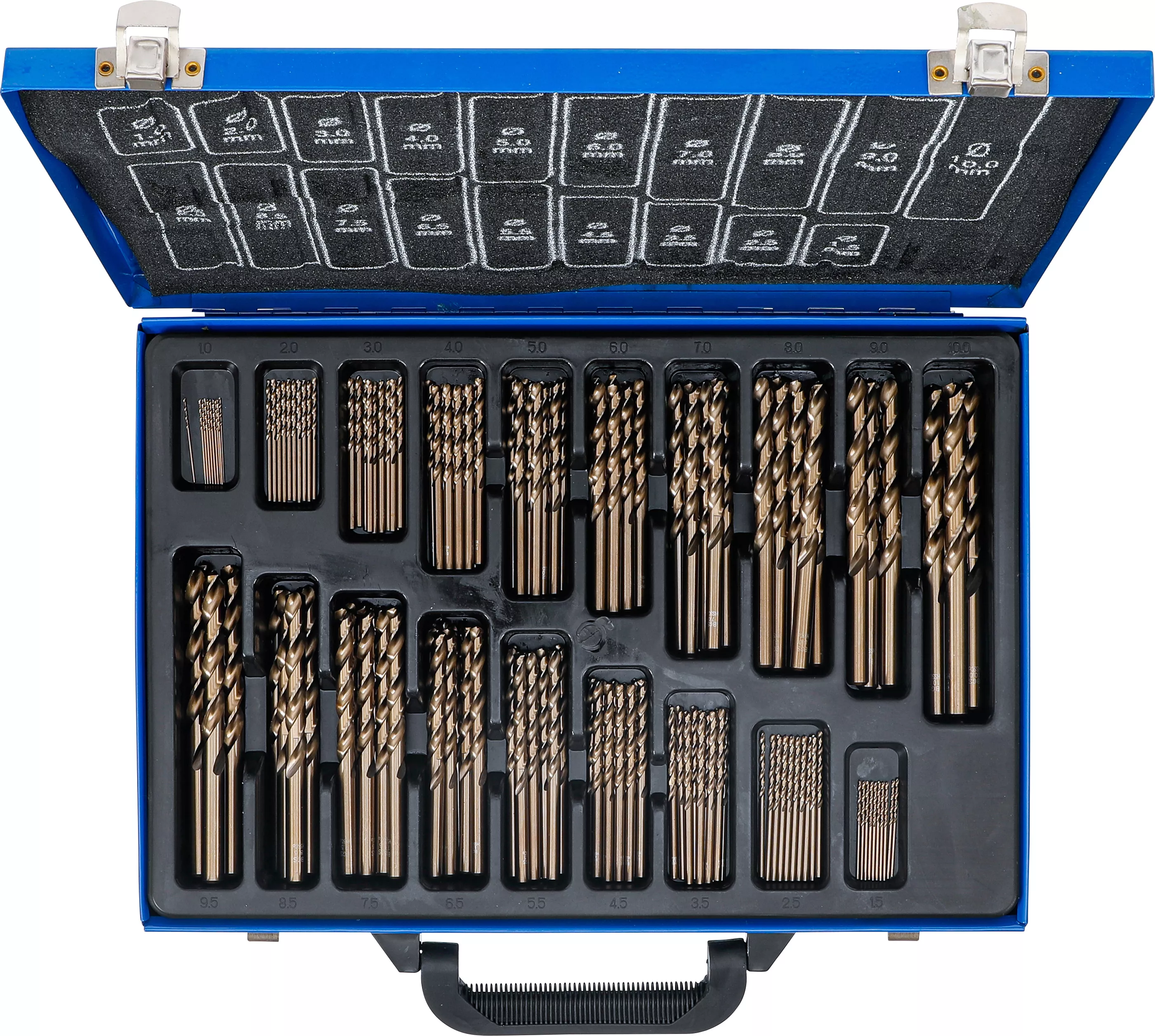 Set burghie spiralate | HSS | aliaj 5 % cobalt | 1 - 10 mm | 170 piese [5]