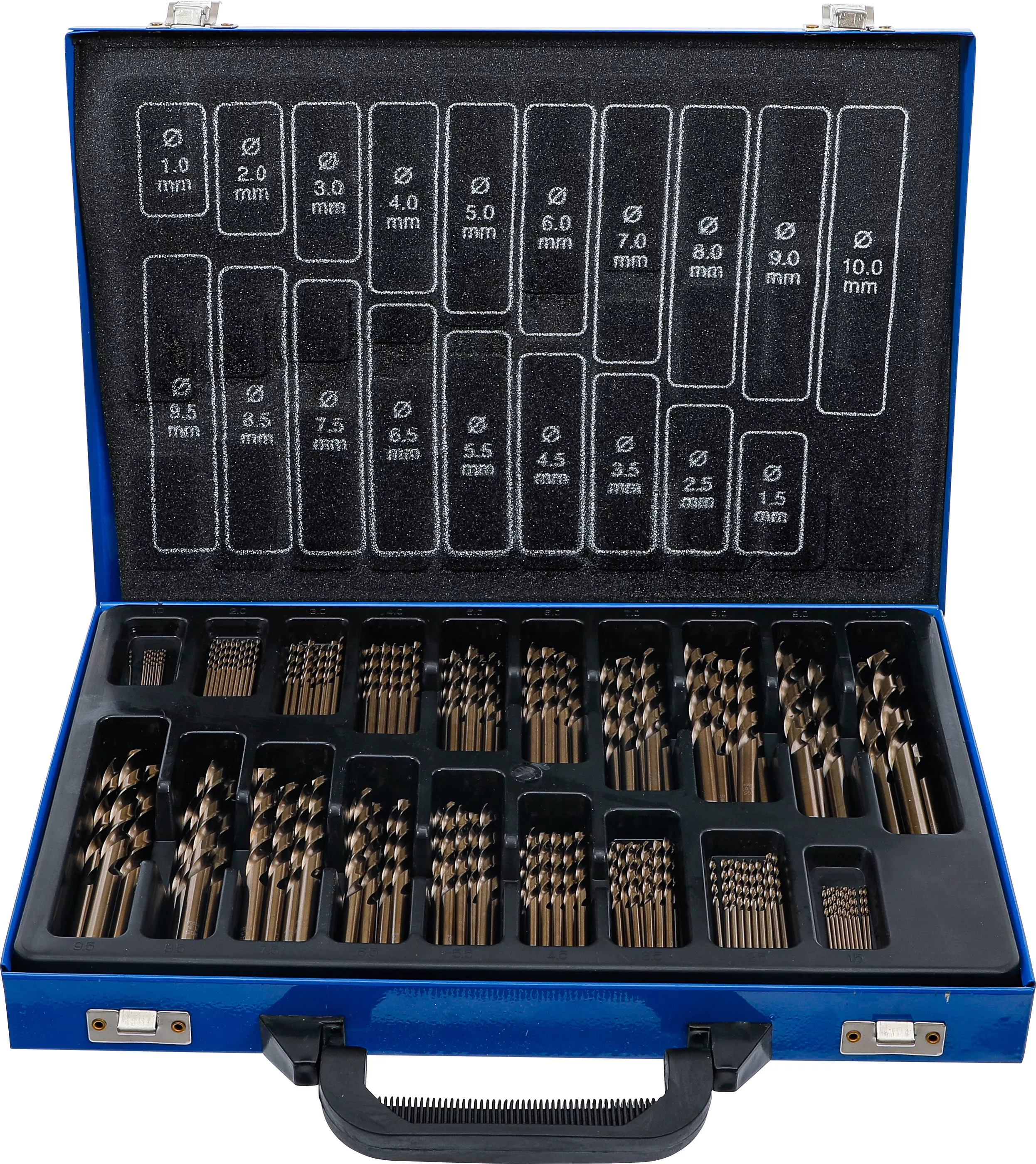 Set burghie spiralate | HSS | aliaj 5 % cobalt | 1 - 10 mm | 170 piese [1]