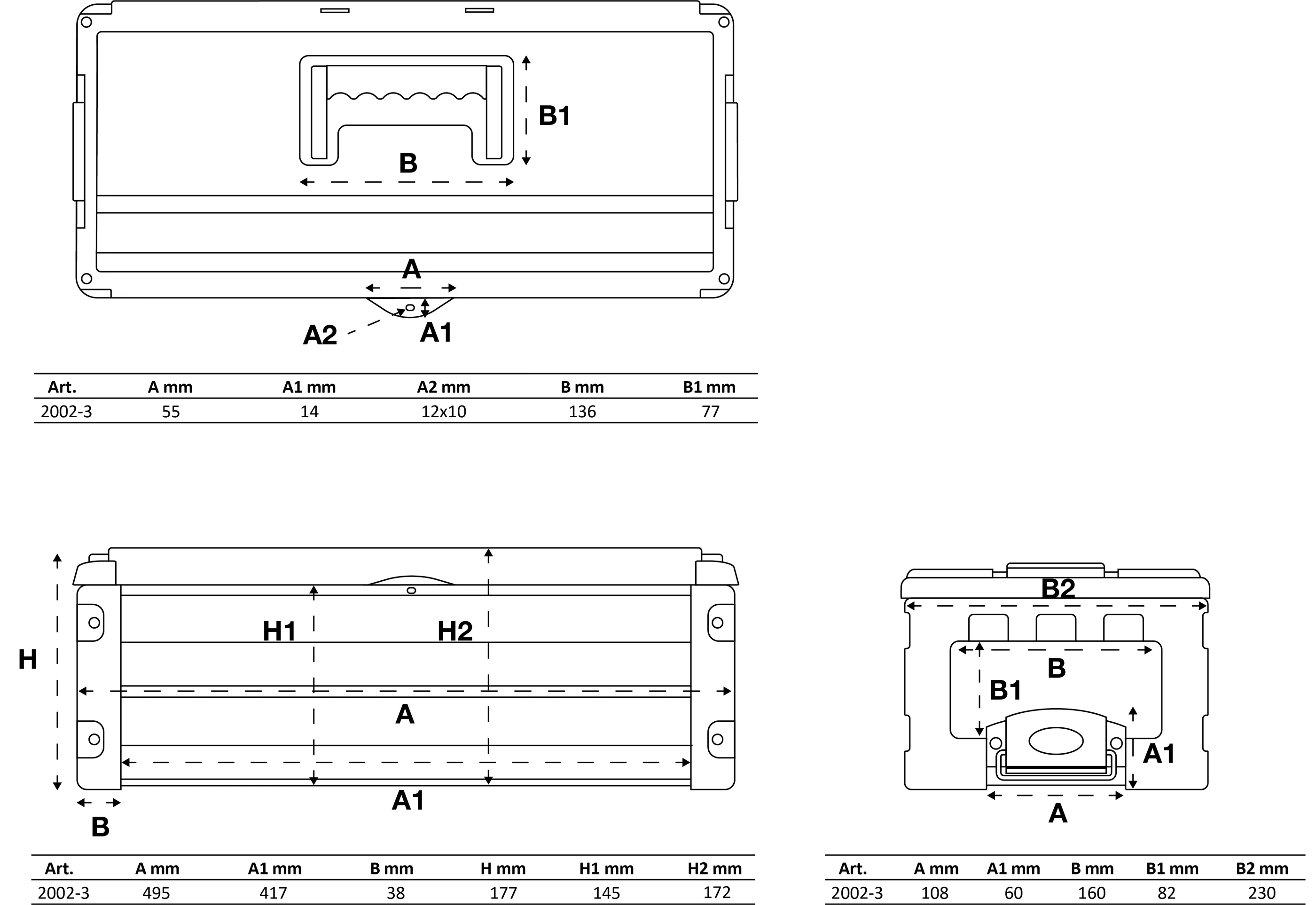 Modul atasare cutie unelte cu cofraje dure | 2 sertare | pentru BGS 2002 [8]