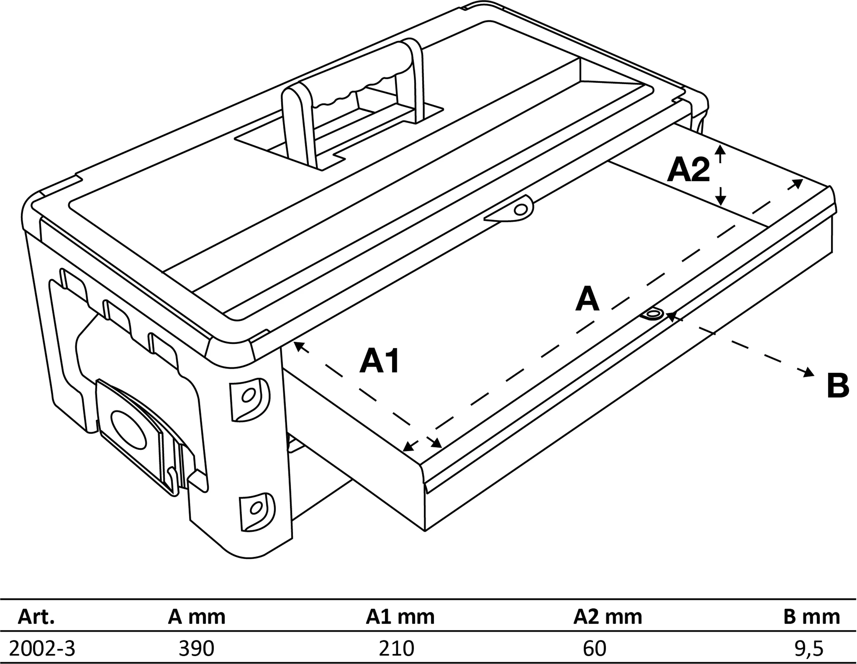 Modul atasare cutie unelte cu cofraje dure | 2 sertare | pentru BGS 2002 [9]