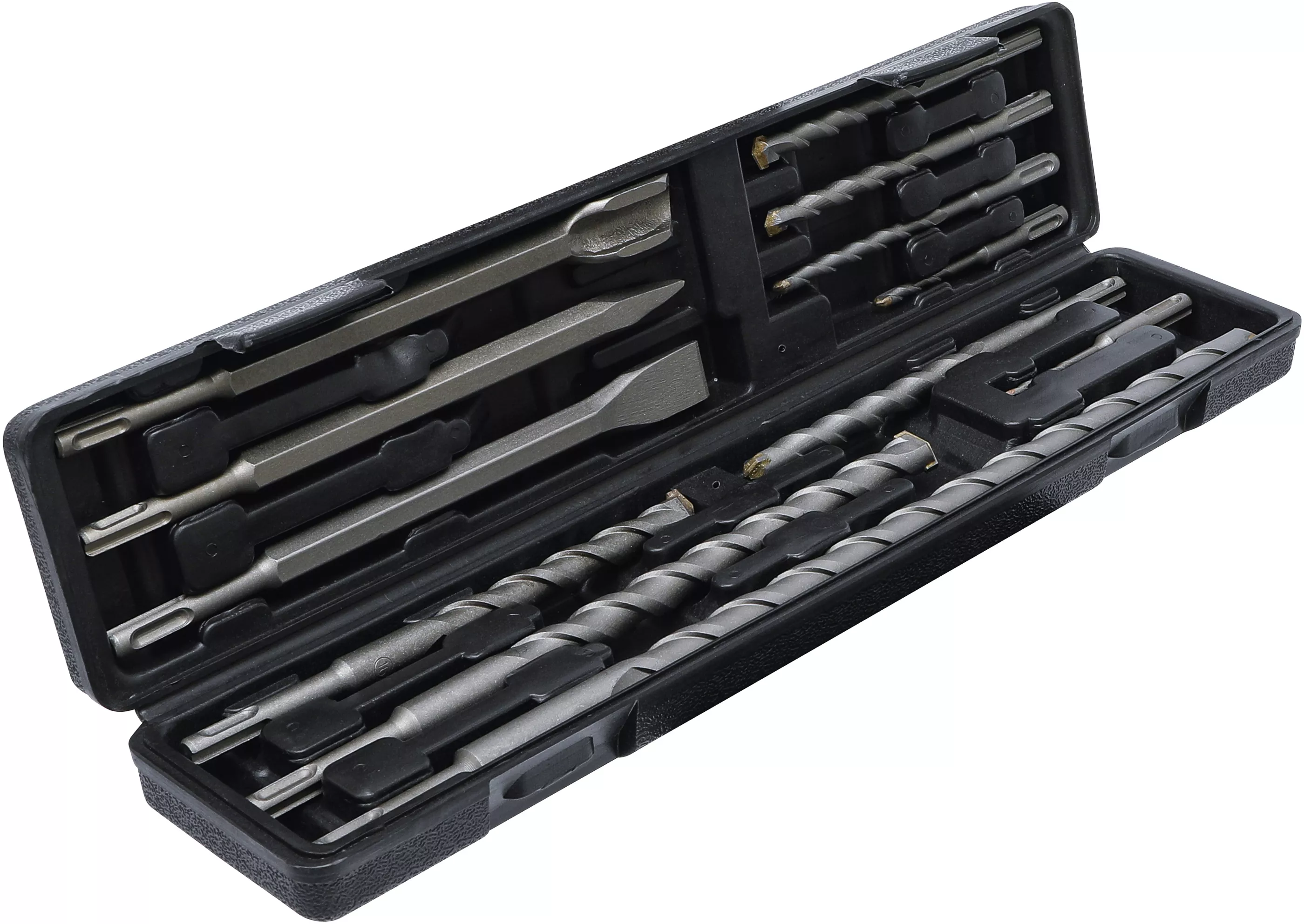 Set ciocane, burghie percutoare si dalti | tija SDS, Varfuri din carburi metalice | 5 - 20 mm | 12 piese [2]