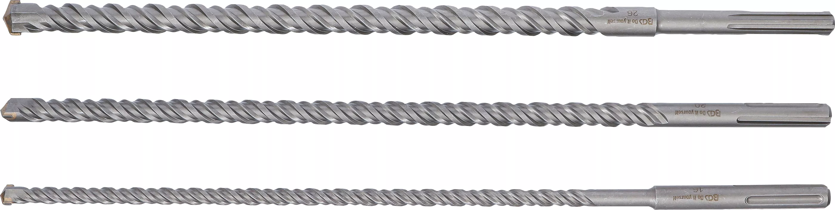 Set burghie strapungere ziduri | Tija SDS-MAX | 16 / 20 / 24 mm | 3 piese [3]