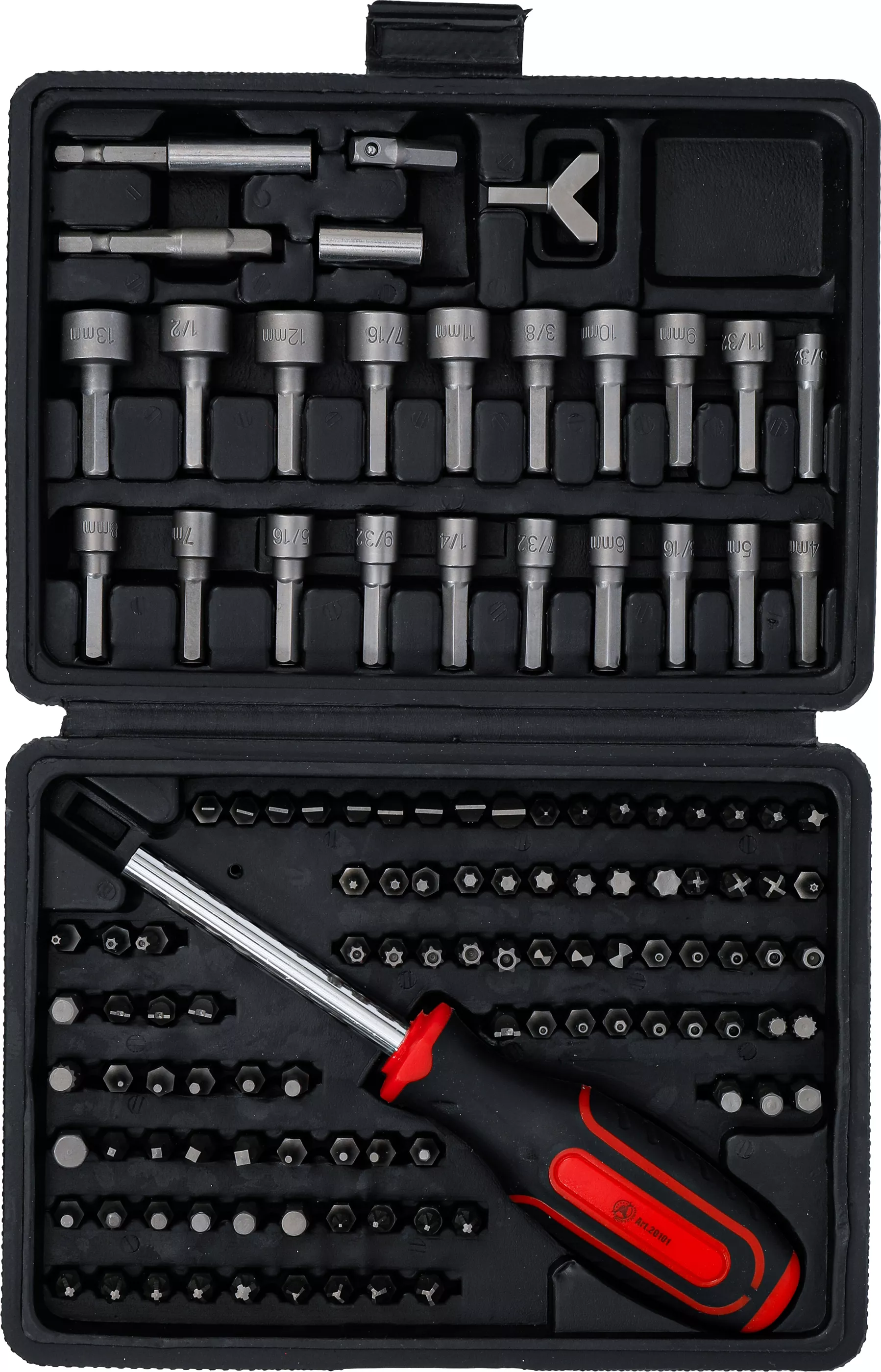 Set biti universal | Antrenare 6 colturi exterior 6,3 mm (1/4") | 122 piese [4]