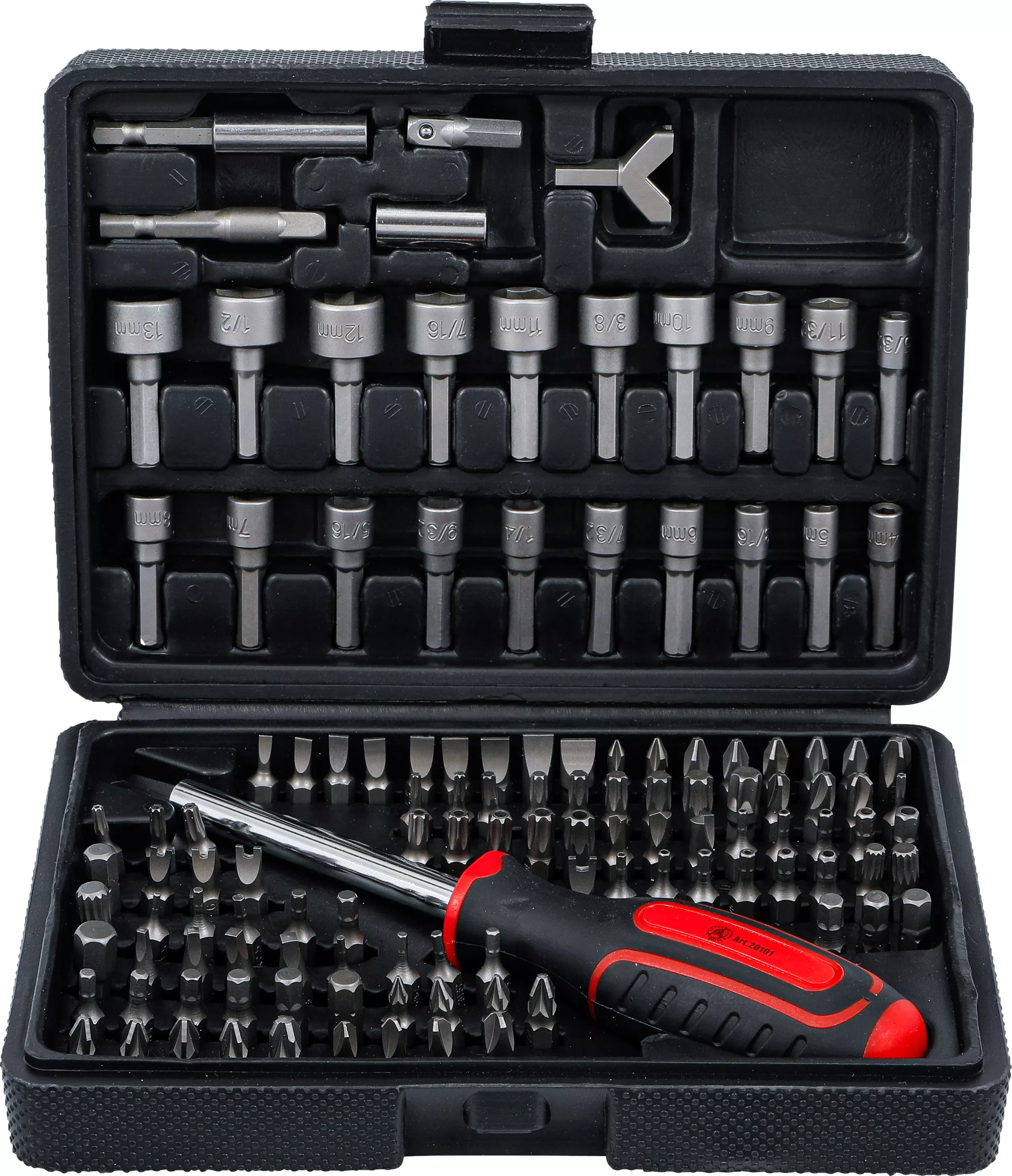 Set biti universal | Antrenare 6 colturi exterior 6,3 mm (1/4") | 122 piese [1]