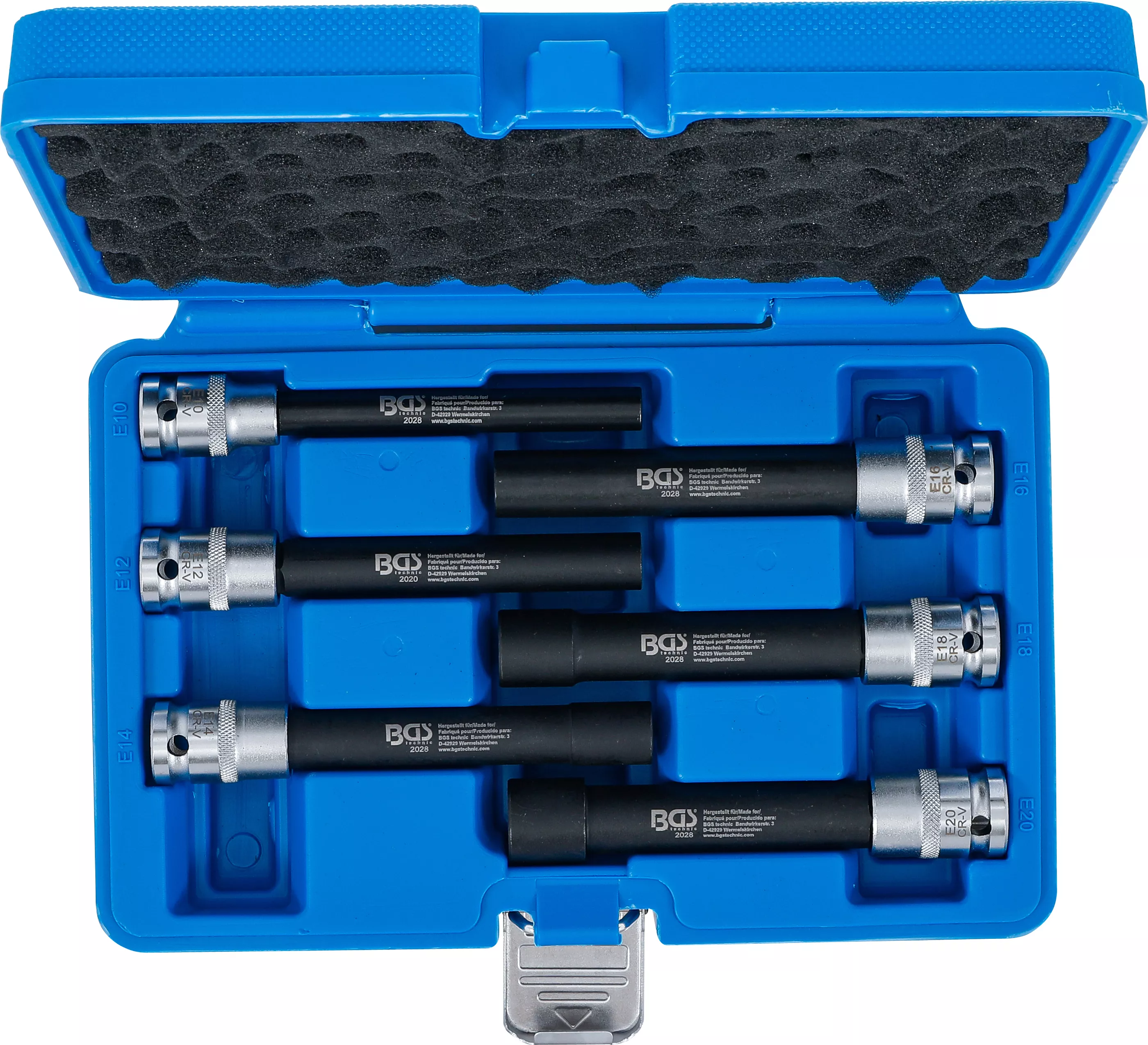 Set chei tubulare Profil E, extra lung | 12,5 mm (1/2") | E10 - E20 | 6 piese [3]