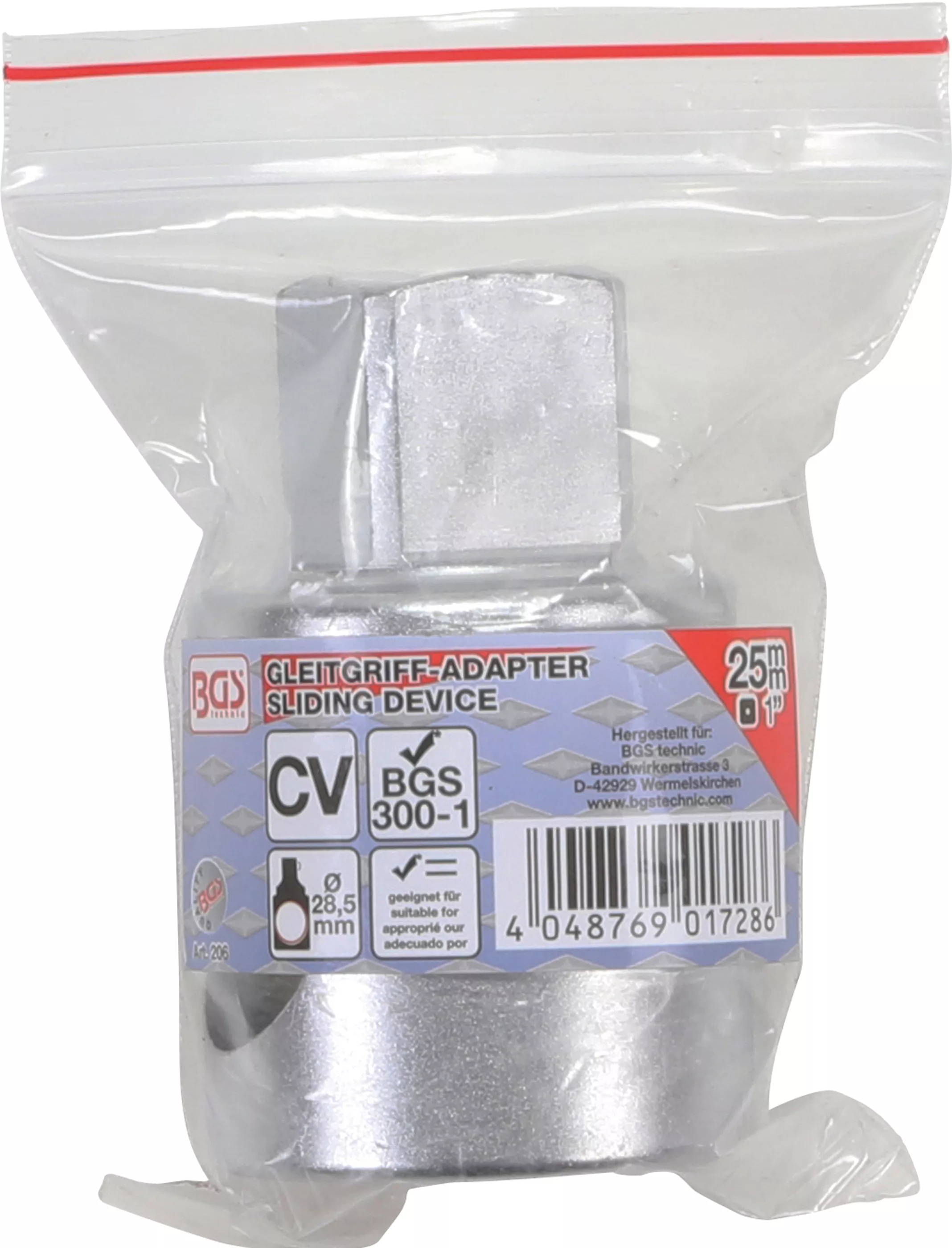 Adaptor maner culisant pentru prelungitoare | 25 mm (1") [3]
