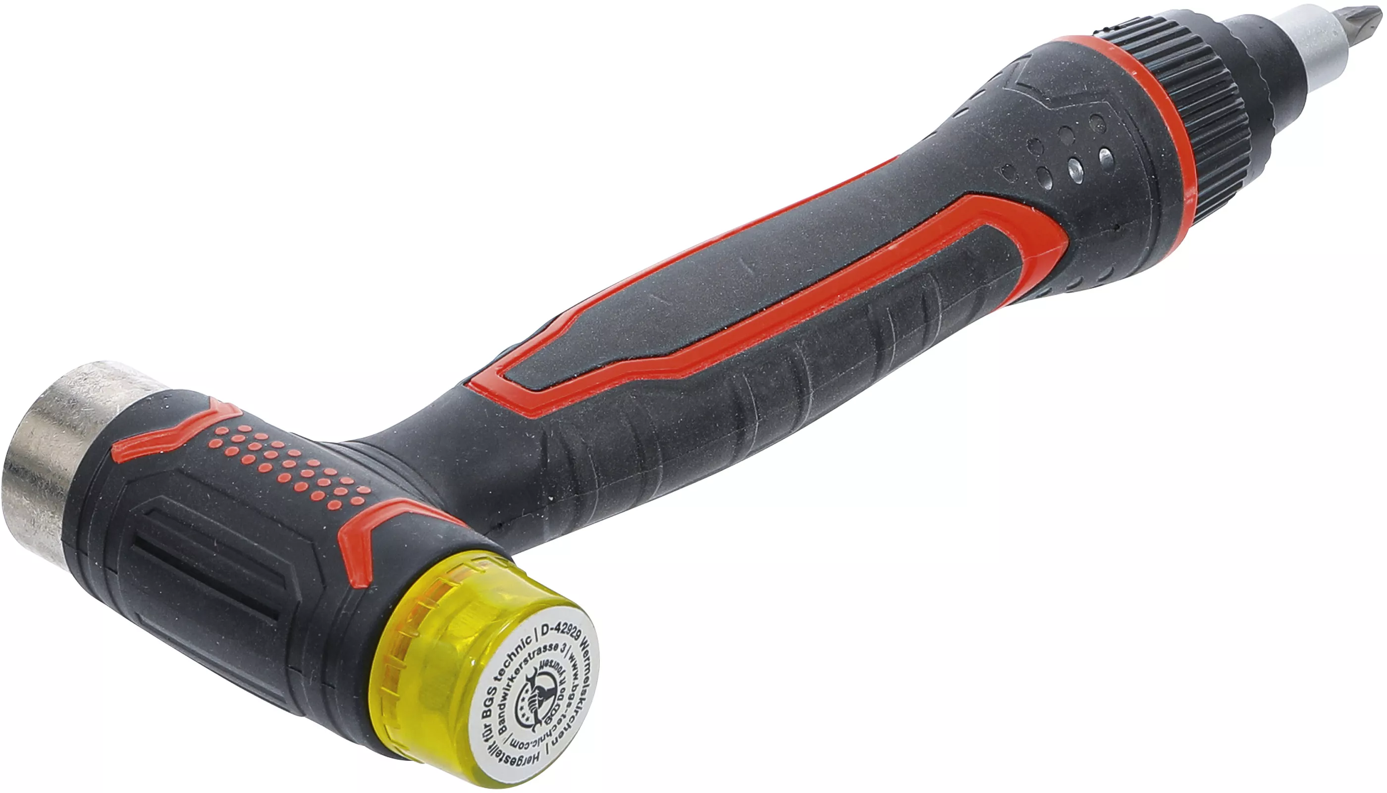 Ciocan cu cap interschimbabil | cu maner rotitor cu clichet pentru biti, comutabil | 3-in-1 [2]