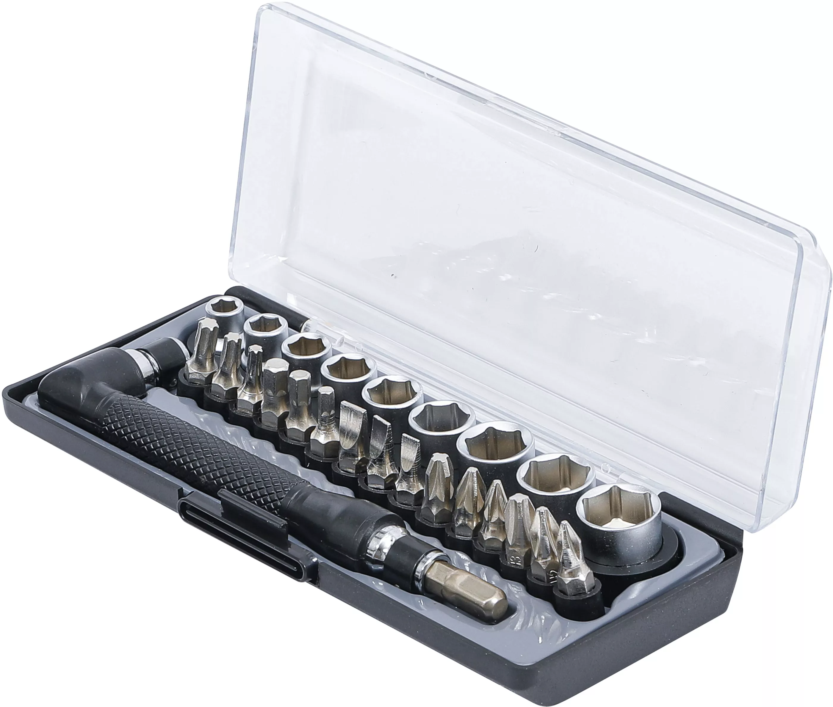 Set biti si chei tubulare / surubelnite unghiulare | Antrenare 6,3 mm (1/4") | 26 piese [2]