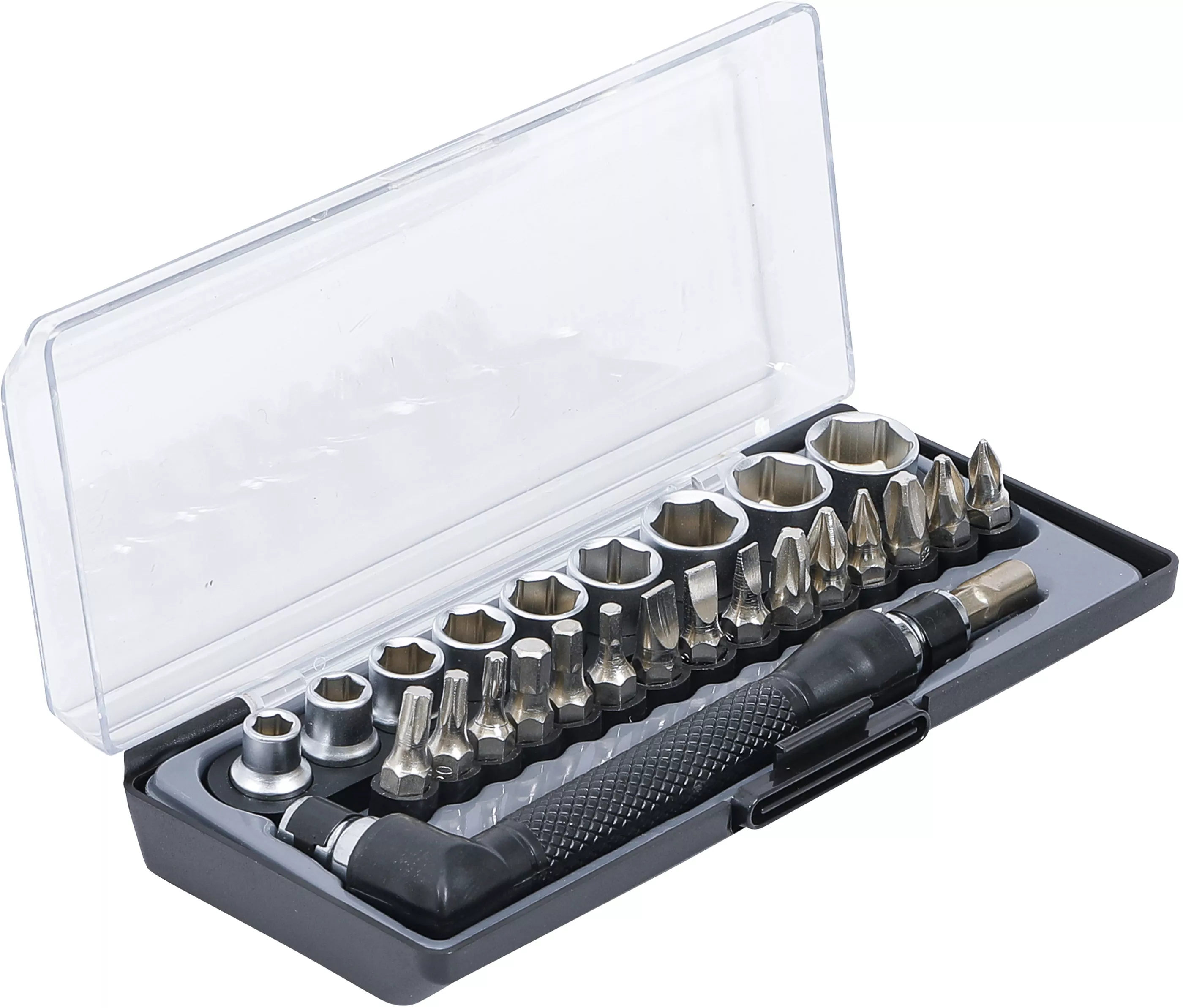 Set biti si chei tubulare / surubelnite unghiulare | Antrenare 6,3 mm (1/4") | 26 piese [1]