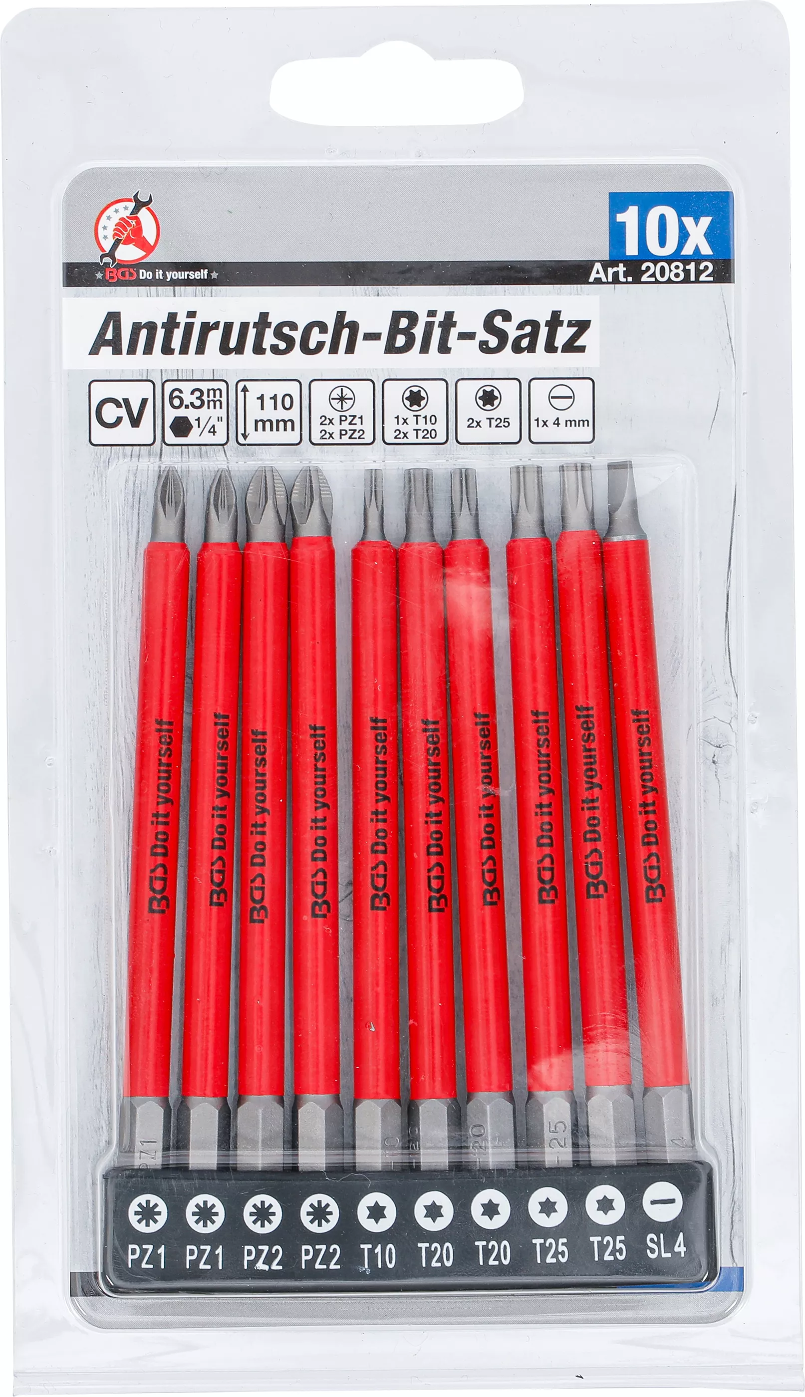 Set biti antialunecare | magnetici | 110 mm | 10 piese [5]