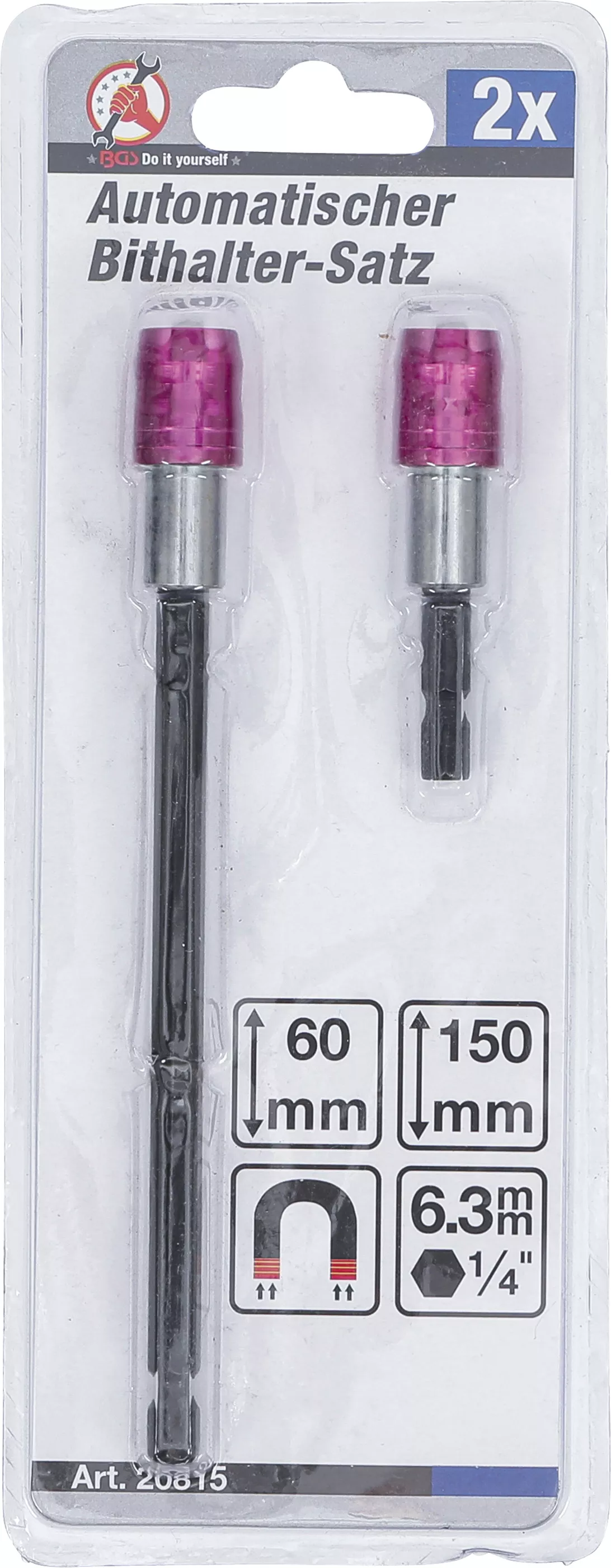 Set suport automat biti | Antrenat prin hexagon interior 6,3 mm (1/4") | 60 / 150 mm | 2 piese [2]