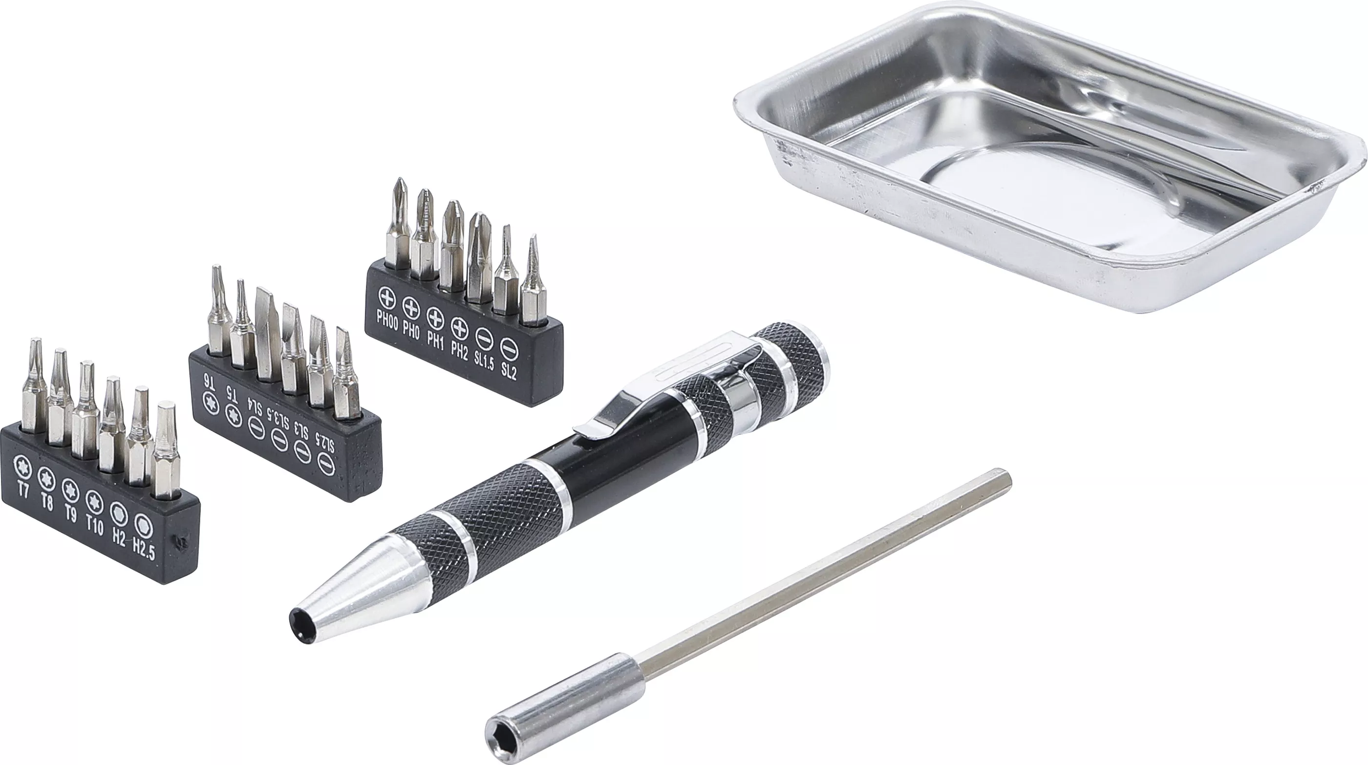 Set biti surubelnita de precizie | cu tava magnetica | 21 piese [1]