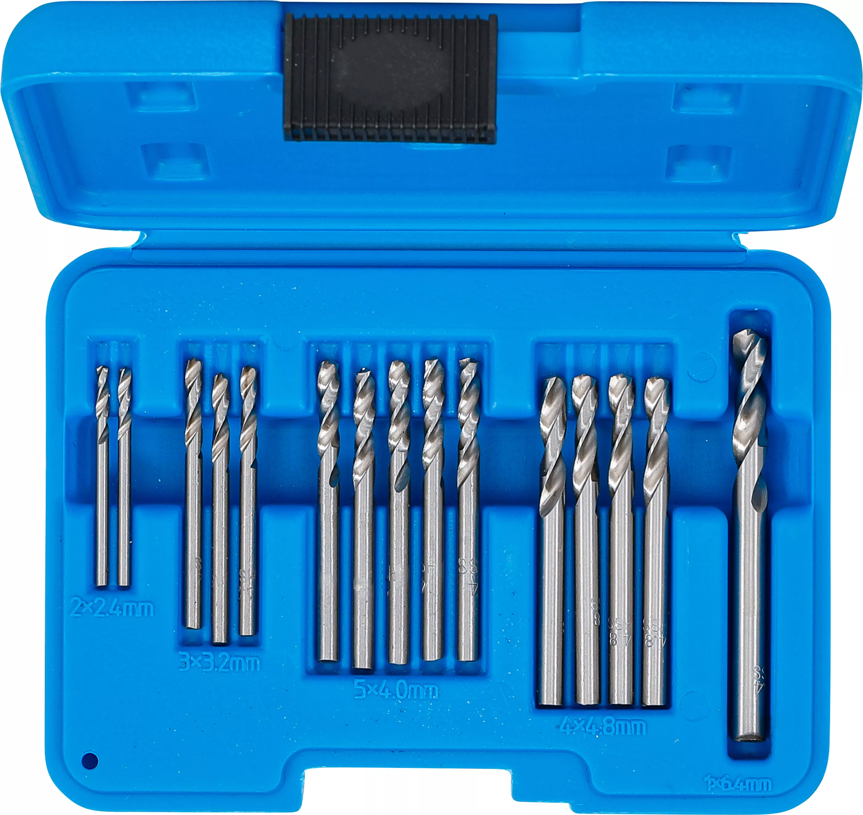 Set burghie nituri oarbe | HSS | 2,4 - 6,4 mm | 15 piese [4]