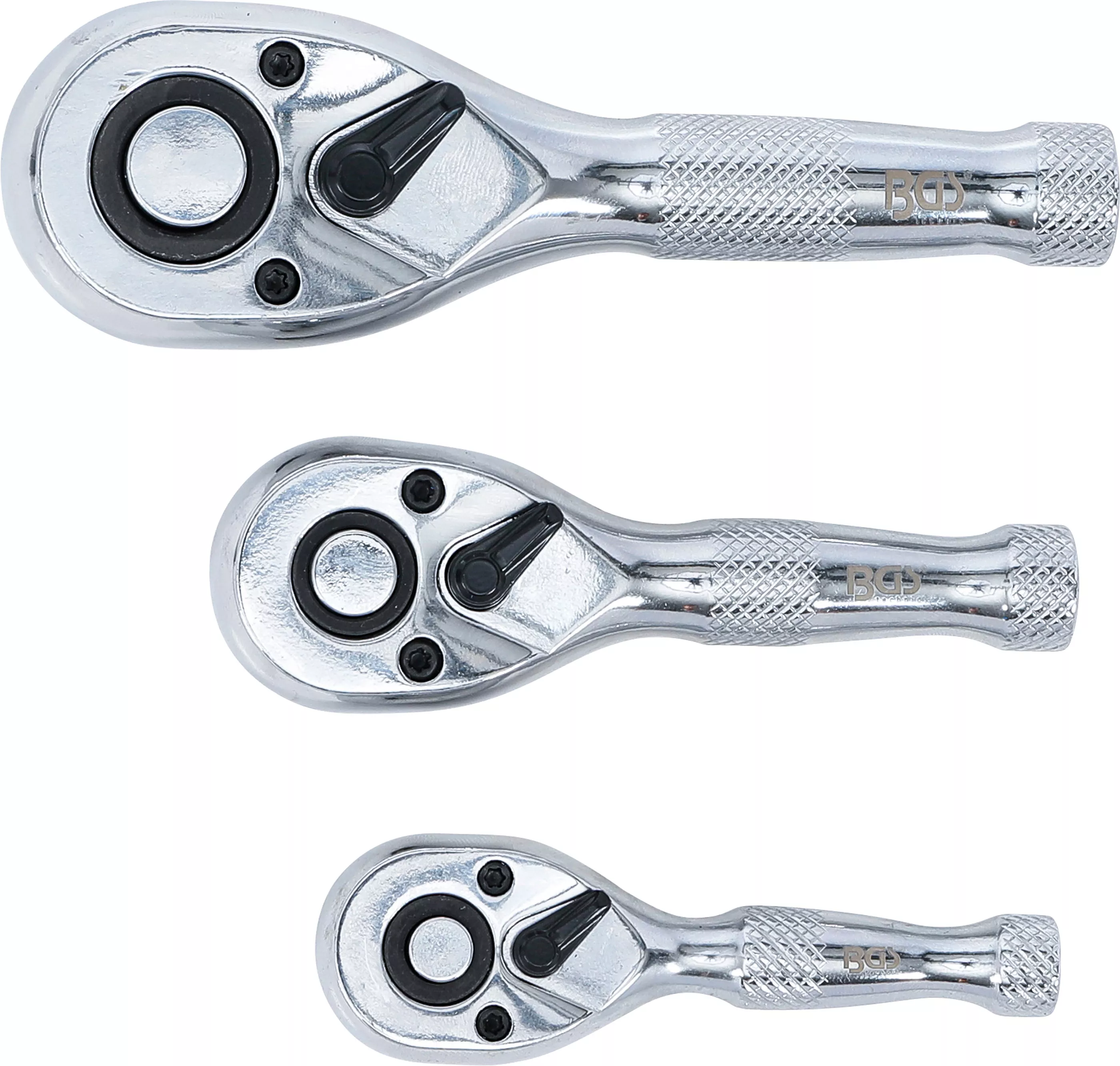 Set chei cu clichet reversibil | 6,3 mm (1/4") / 10 mm (3/8") / 12,5 mm (1/2") | 3 piese [2]