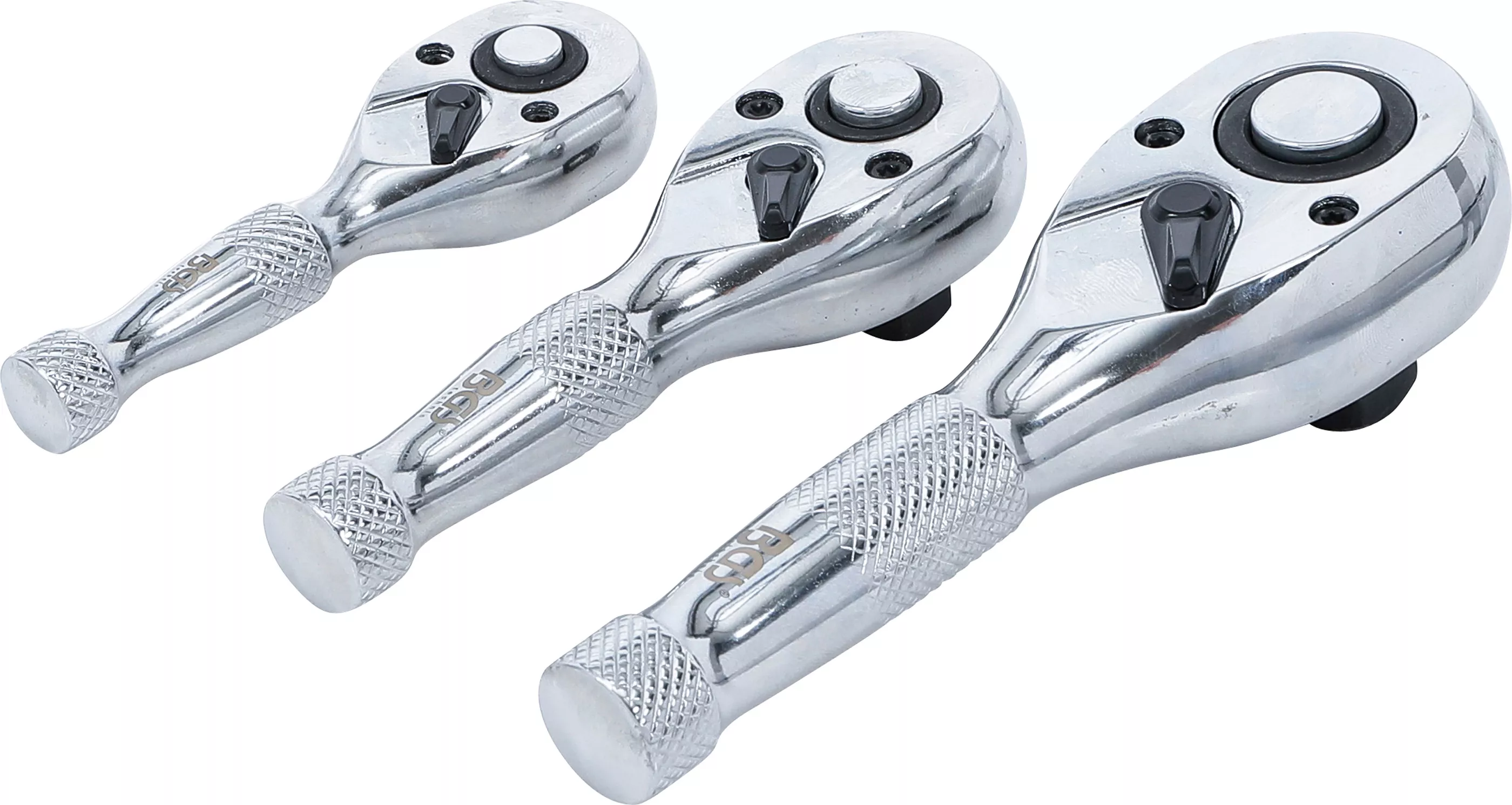 Set chei cu clichet reversibil | 6,3 mm (1/4") / 10 mm (3/8") / 12,5 mm (1/2") | 3 piese [4]