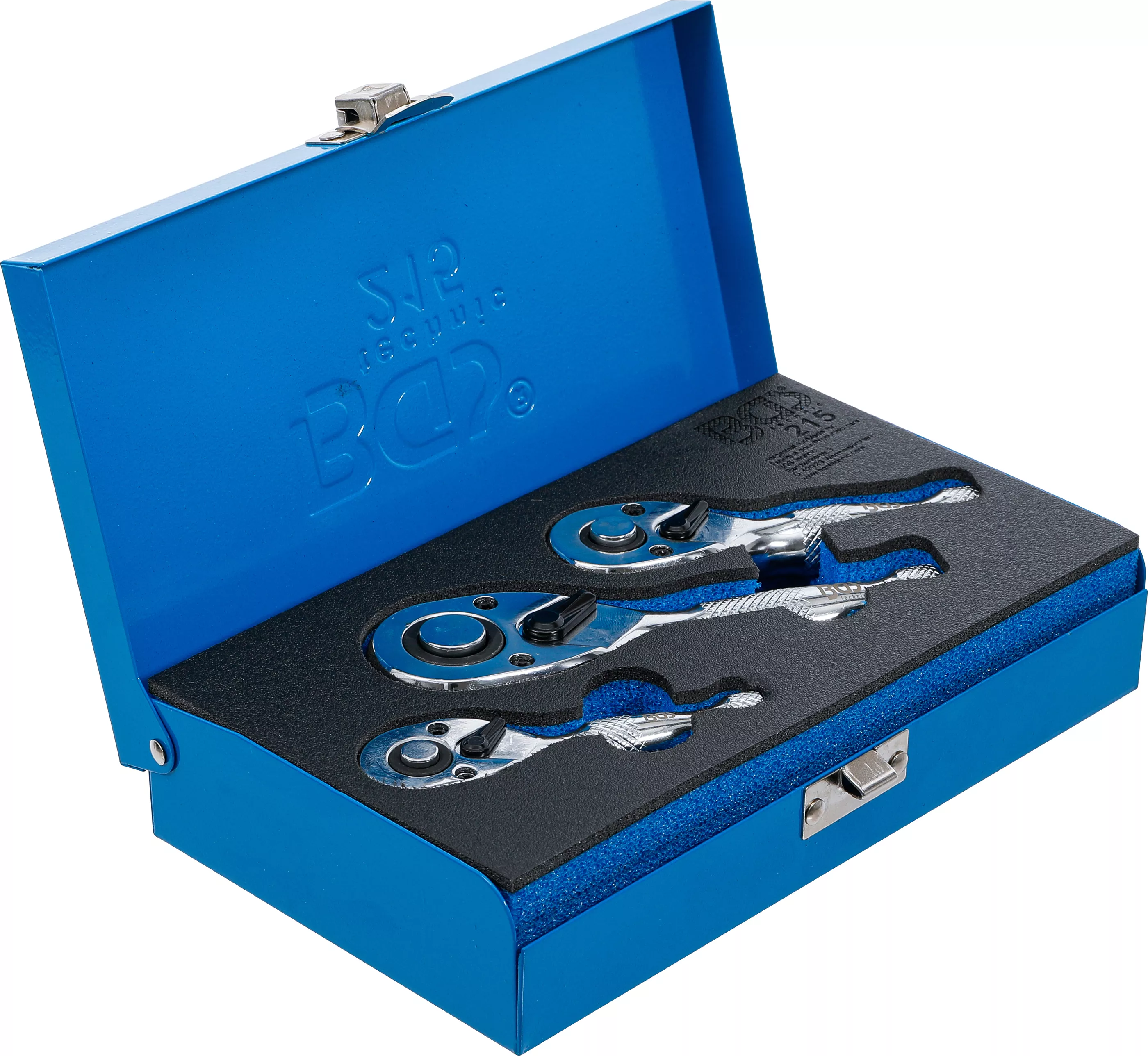 Set chei cu clichet reversibil | 6,3 mm (1/4") / 10 mm (3/8") / 12,5 mm (1/2") | 3 piese [6]