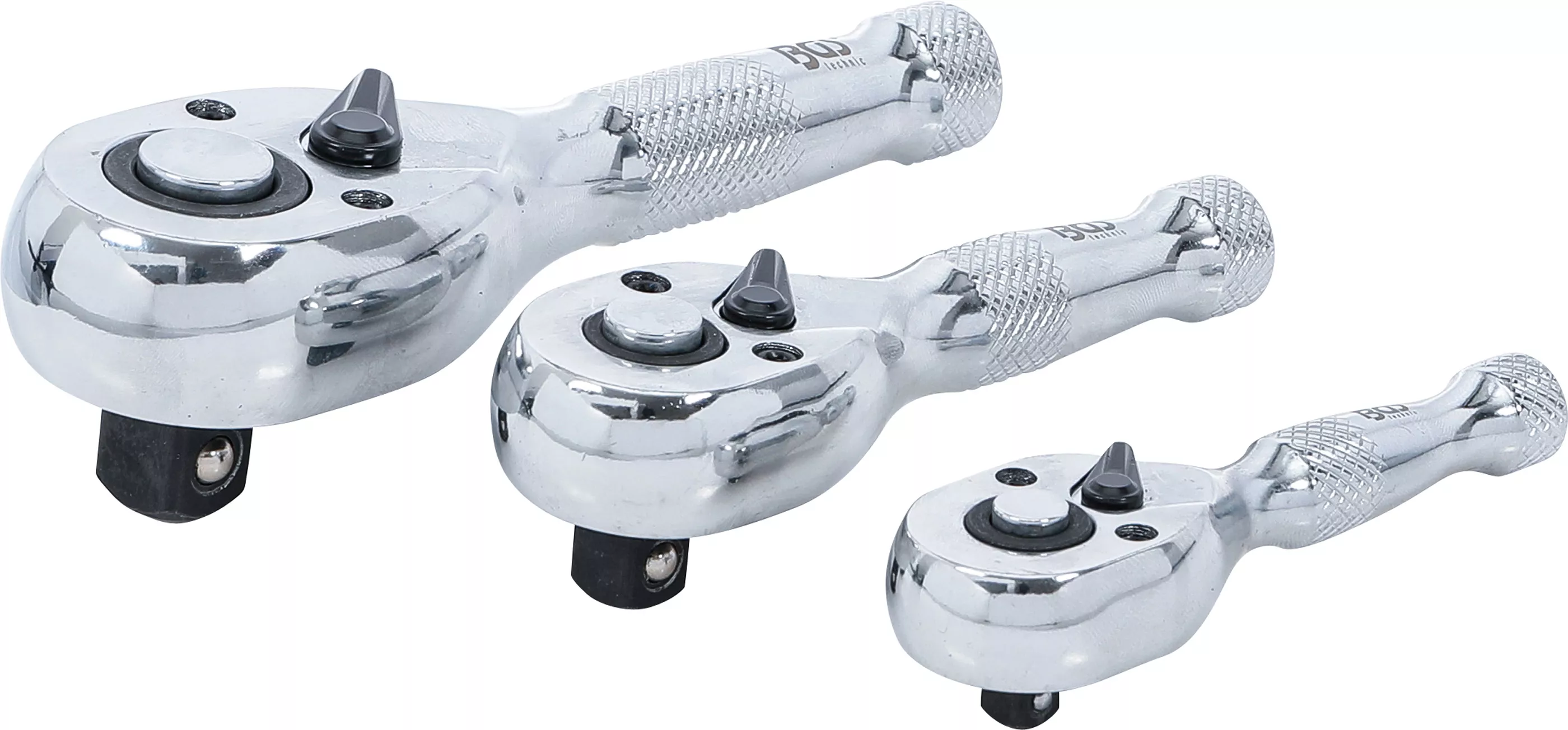 Set chei cu clichet reversibil | 6,3 mm (1/4") / 10 mm (3/8") / 12,5 mm (1/2") | 3 piese [1]