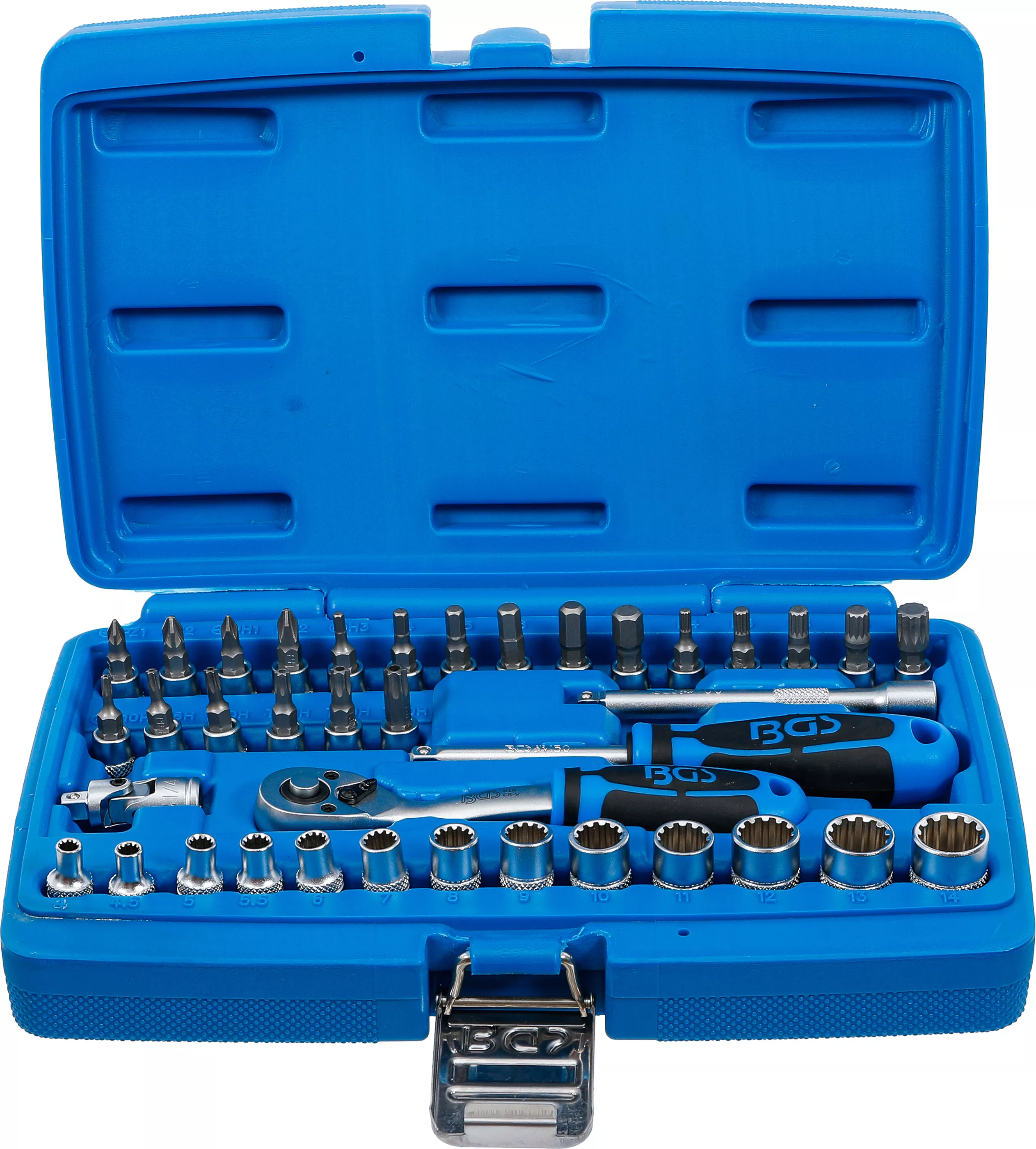 Set chei tubulare Gear Lock | Antrenare 6,3 mm (1/4") | 38 piese [1]