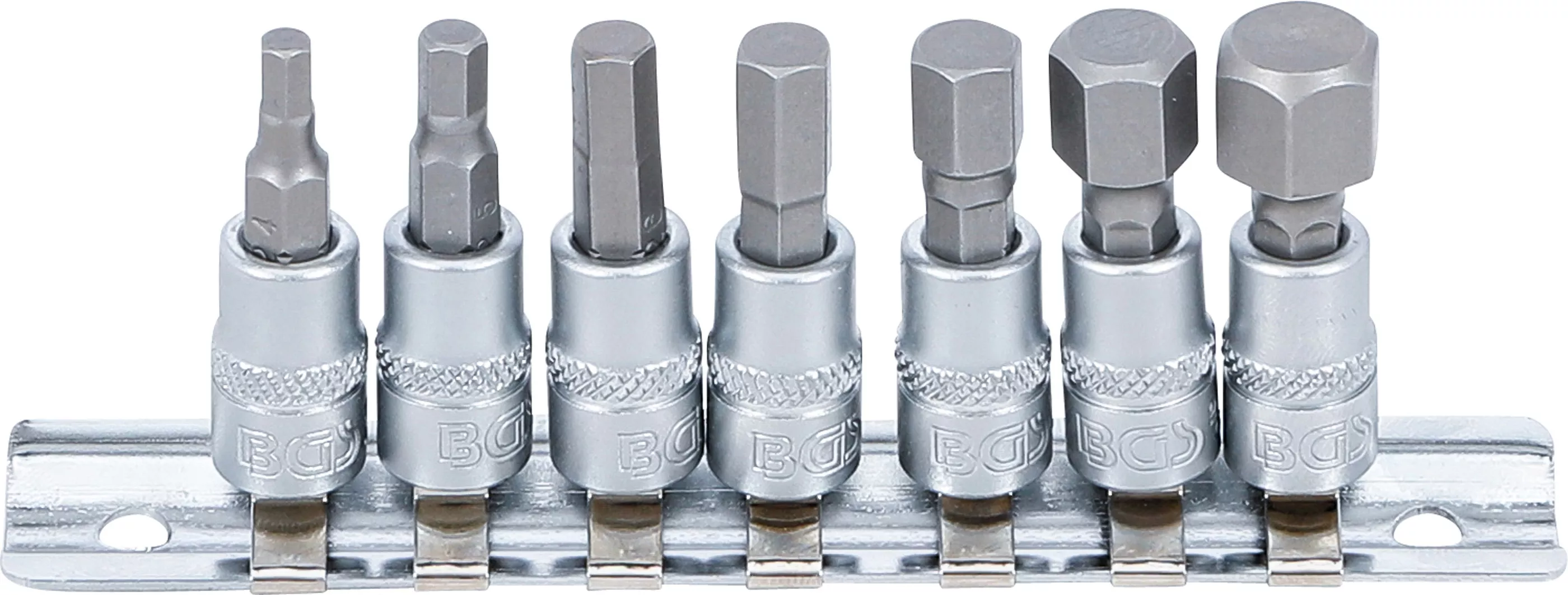 Set biti | 6,3 mm (1/4") | hexagon interior 4 - 12 mm | 7 piese [1]
