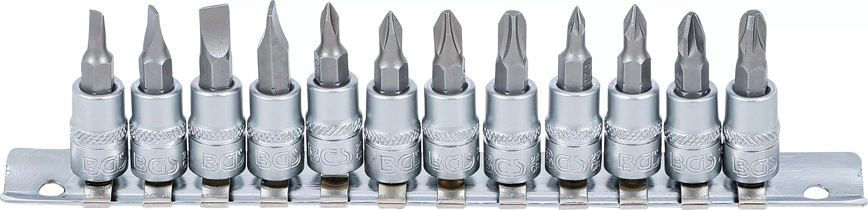 Set biti | 6,3 mm (1/4") | lama dreapta, Cap cruce PH / PZ | 12 piese [1]
