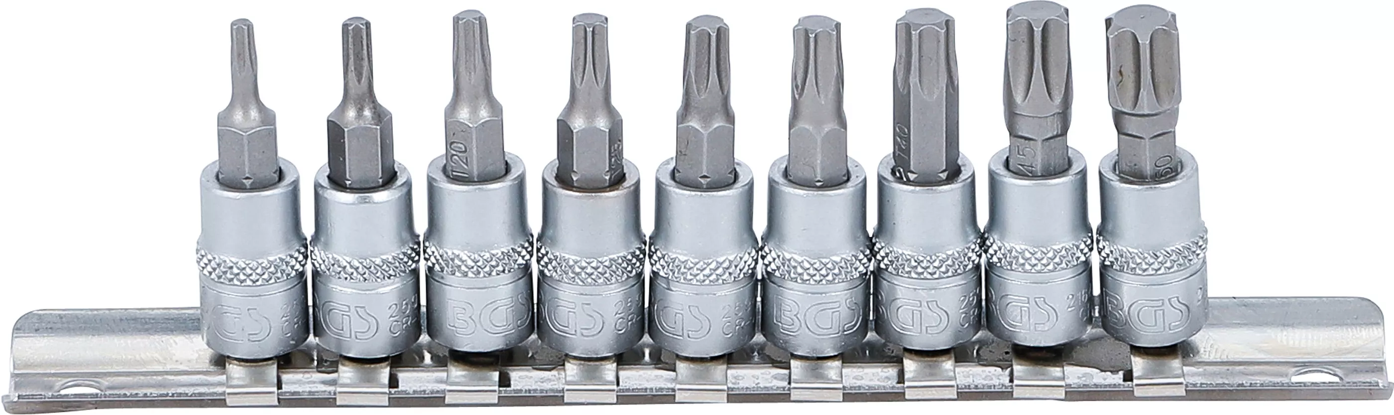 Set biti | 6,3 mm (1/4") | Profil T (pentru Torx) T10 - T50 | 9 piese [1]