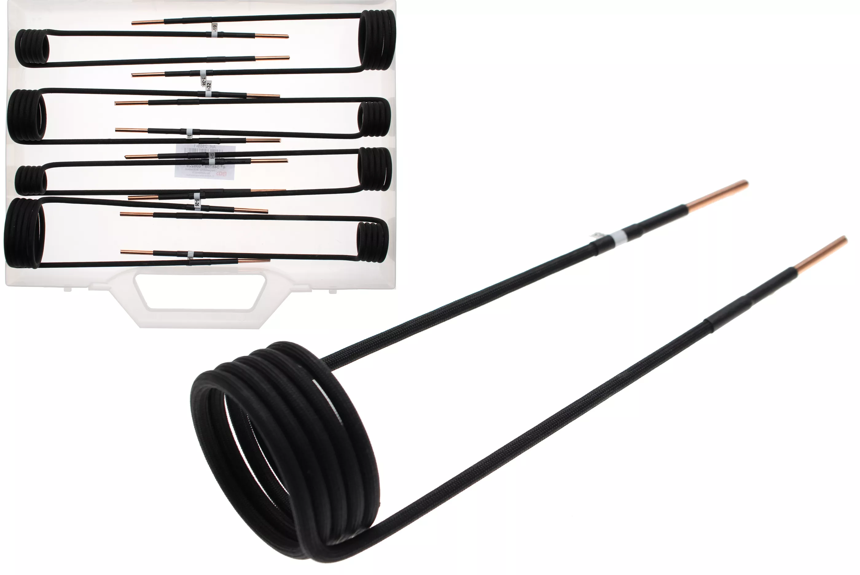 Set bobine de inductie pentru aparat incalzire cu inductie | in unghi de 90° | pentru BGS 2169, 3390, 3391 | 8 piese [1]