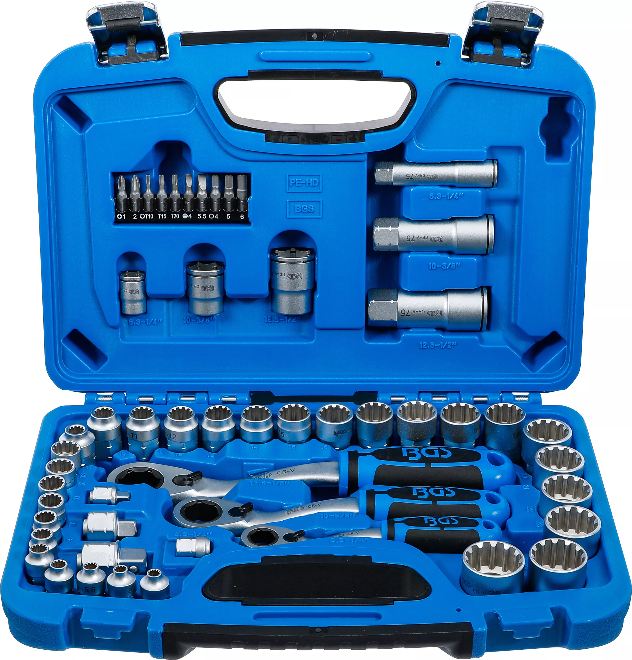 Set chei tubulare presare | Gear Lock | 4,5 - 25 mm | 52 piese [1]