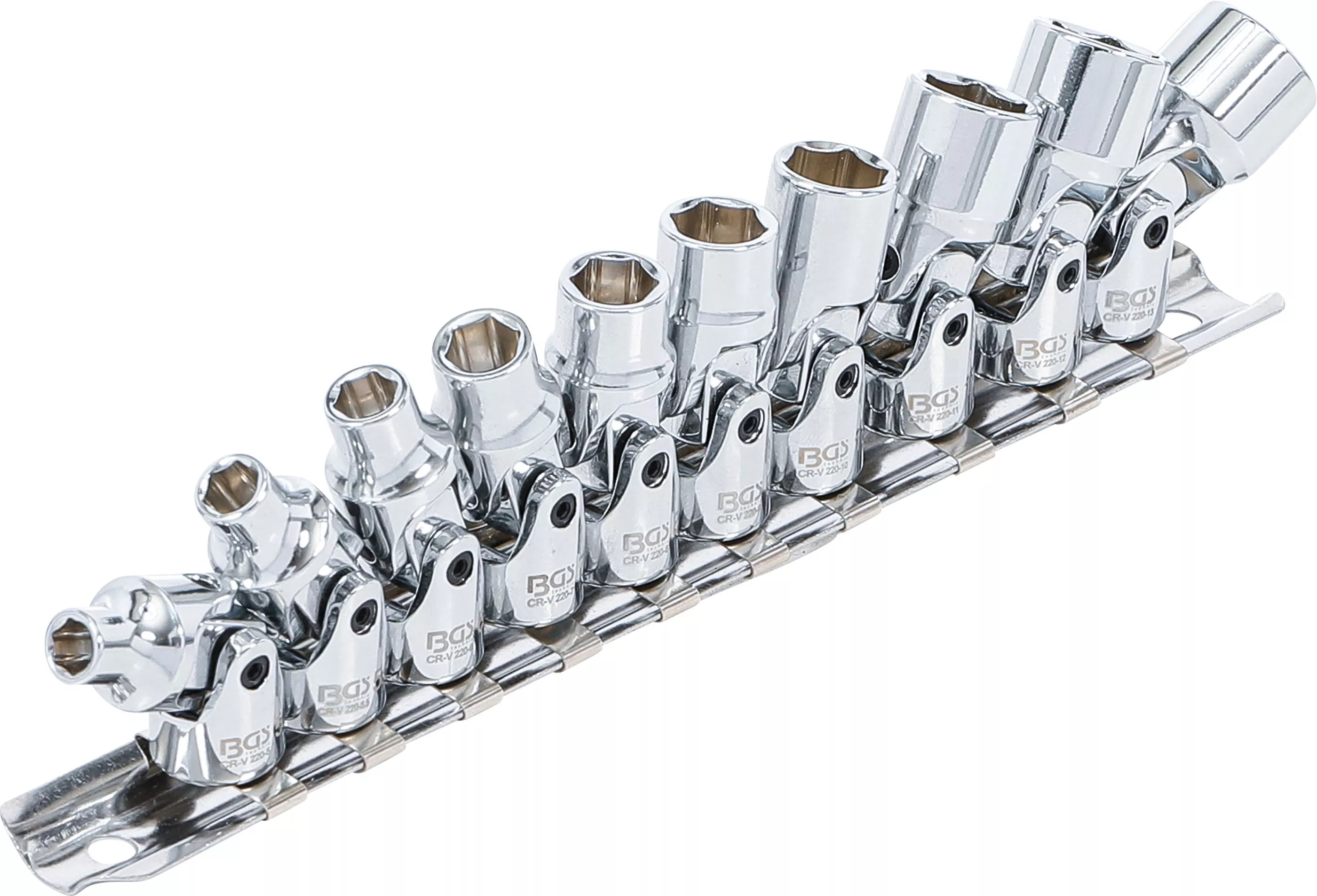 Set chei tubulare articulate | 6,3 mm (1/4") | 5 - 13 mm | 10 piese [2]