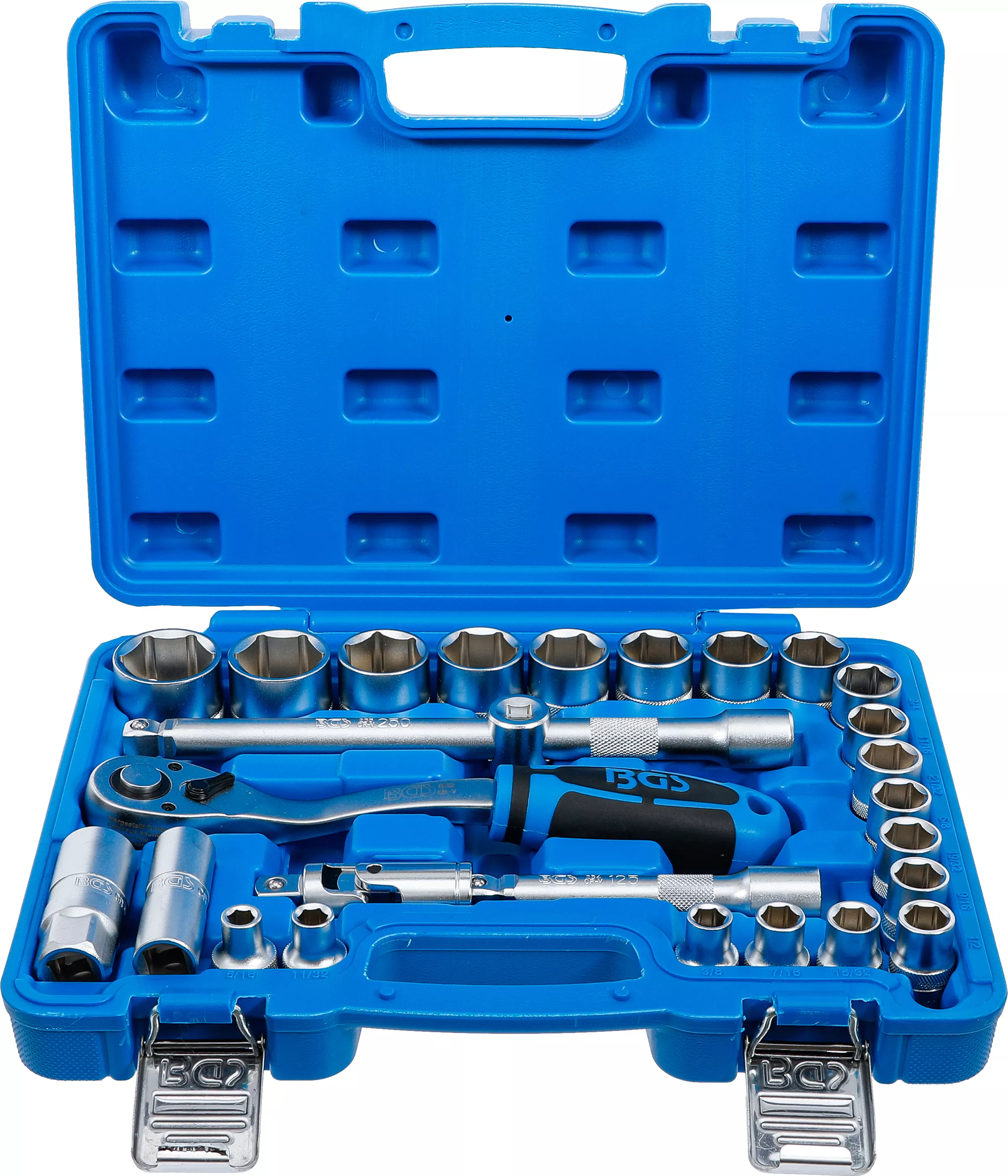 Set chei tubulare | Antrenare 12,5 mm (1/2") | Marimi in toli | 27 piese [1]