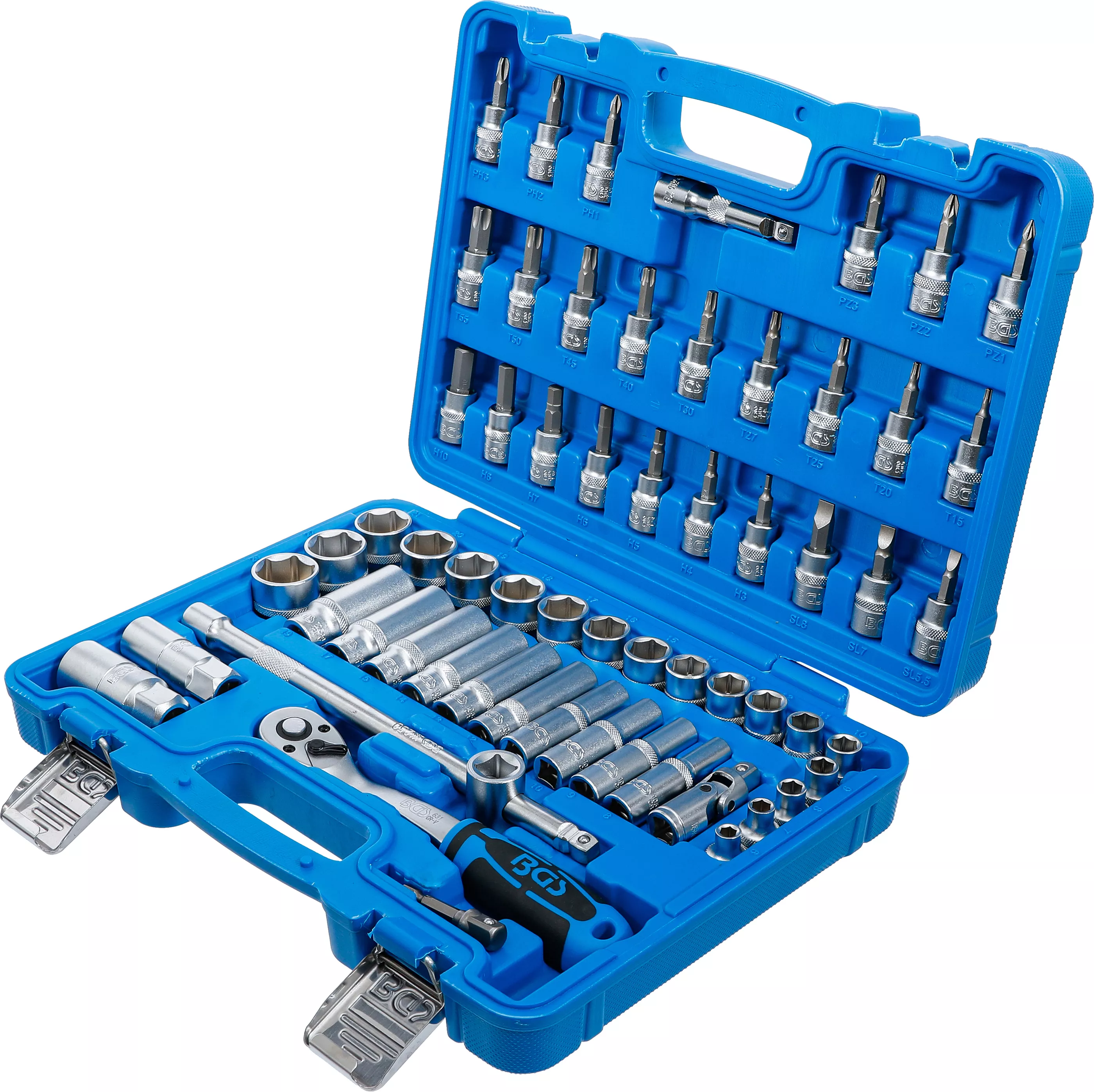 Set chei tubulare 6 colturi | Antrenare 10 mm (3/8") | 61 piese [3]