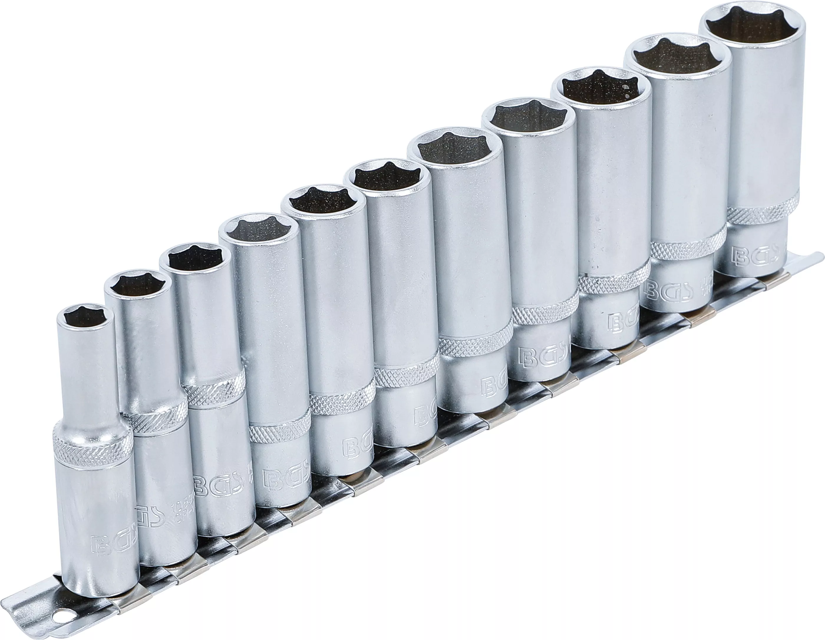 Set chei tubulare 6 colturi, lungi | 10 mm (3/8") | 8 - 19 mm | 11 piese [2]