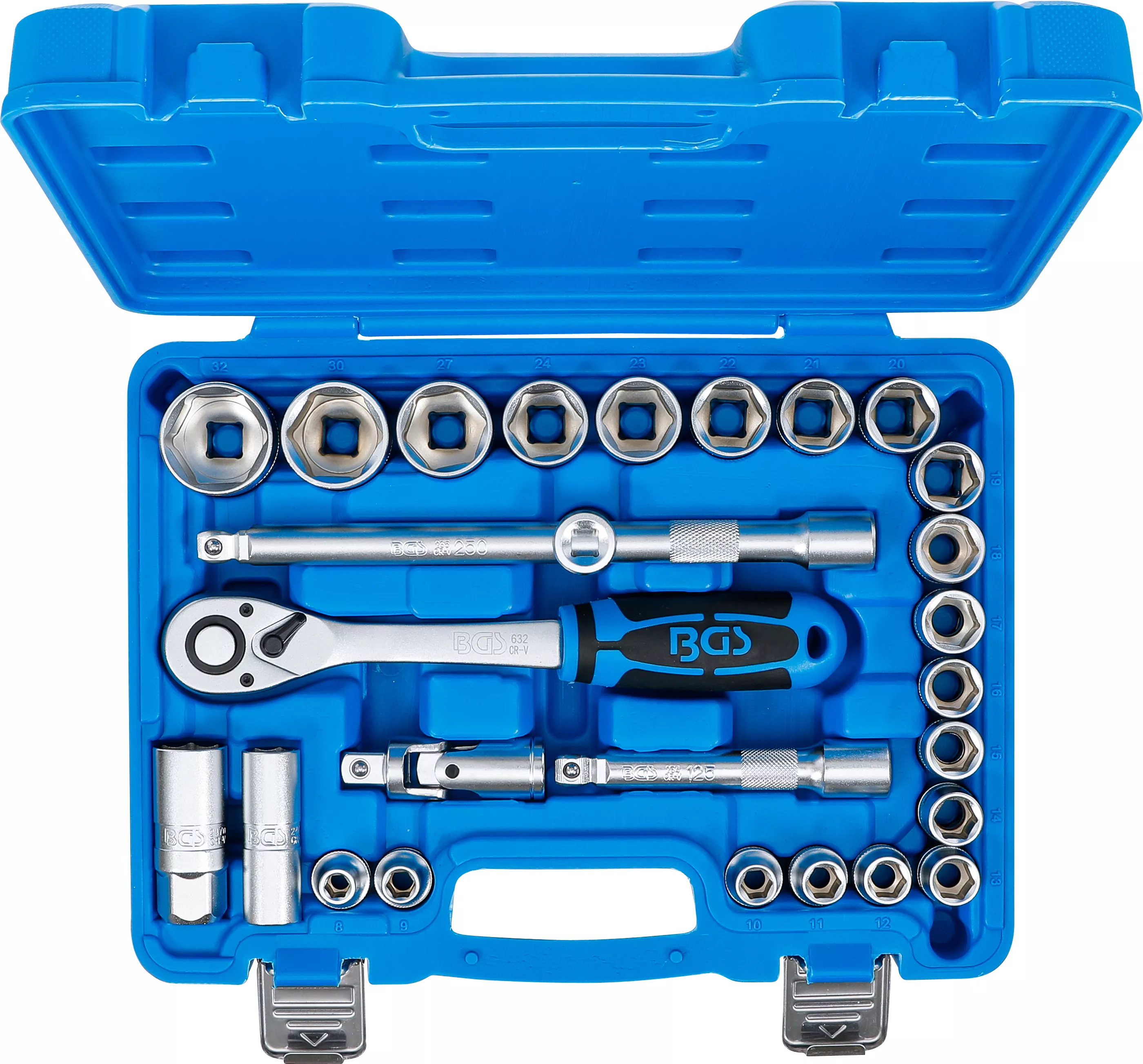 Set chei tubulare | Antrenare 12,5 mm (1/2") | 8 - 32 mm | 27 piese [4]