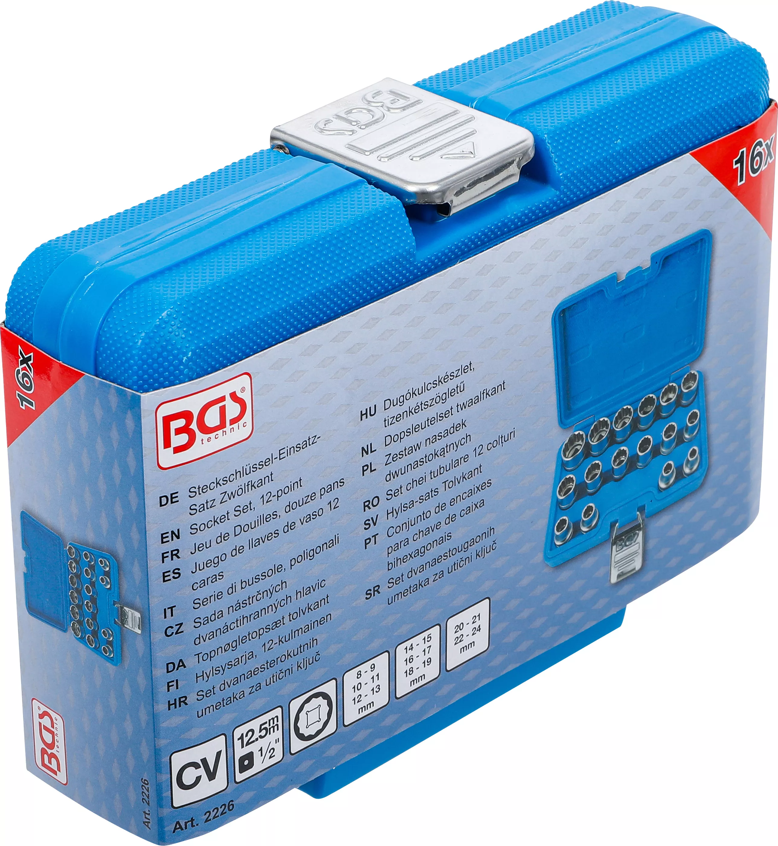 Set chei tubulare 12 colturi | 12,5 mm (1/2") | 8 - 24 mm | 16 piese [6]