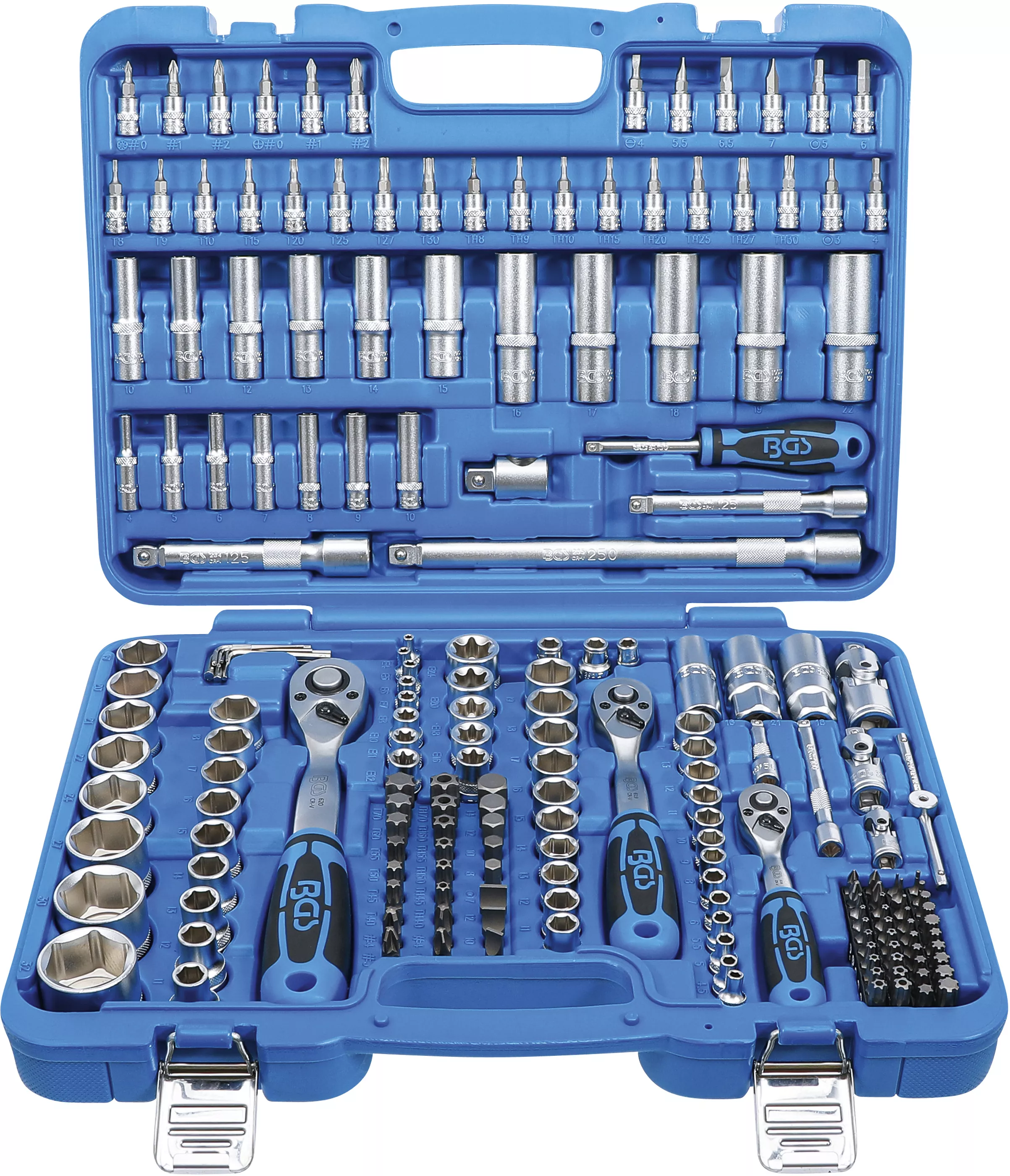Set chei tubulare 6 colturi | Antrenare 6,3 mm (1/4") / 10 mm (3/8") / 12,5 mm (1/2") | 192 piese [1]