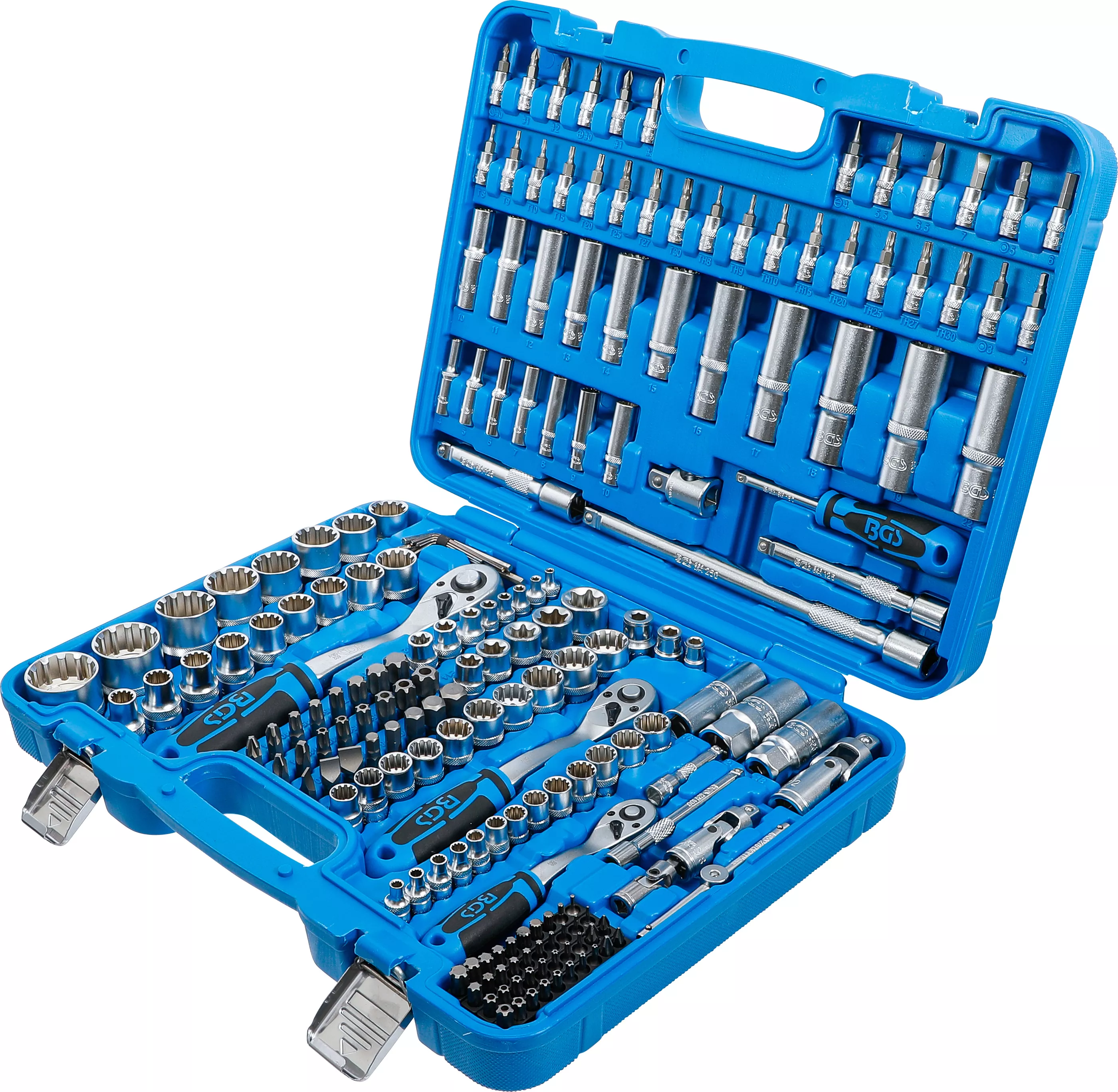Set chei tubulare Gear Lock | Antrenare 6,3 mm (1/4") / 10 mm (3/8") / 12,5 mm (1/2") | 192 piese [3]