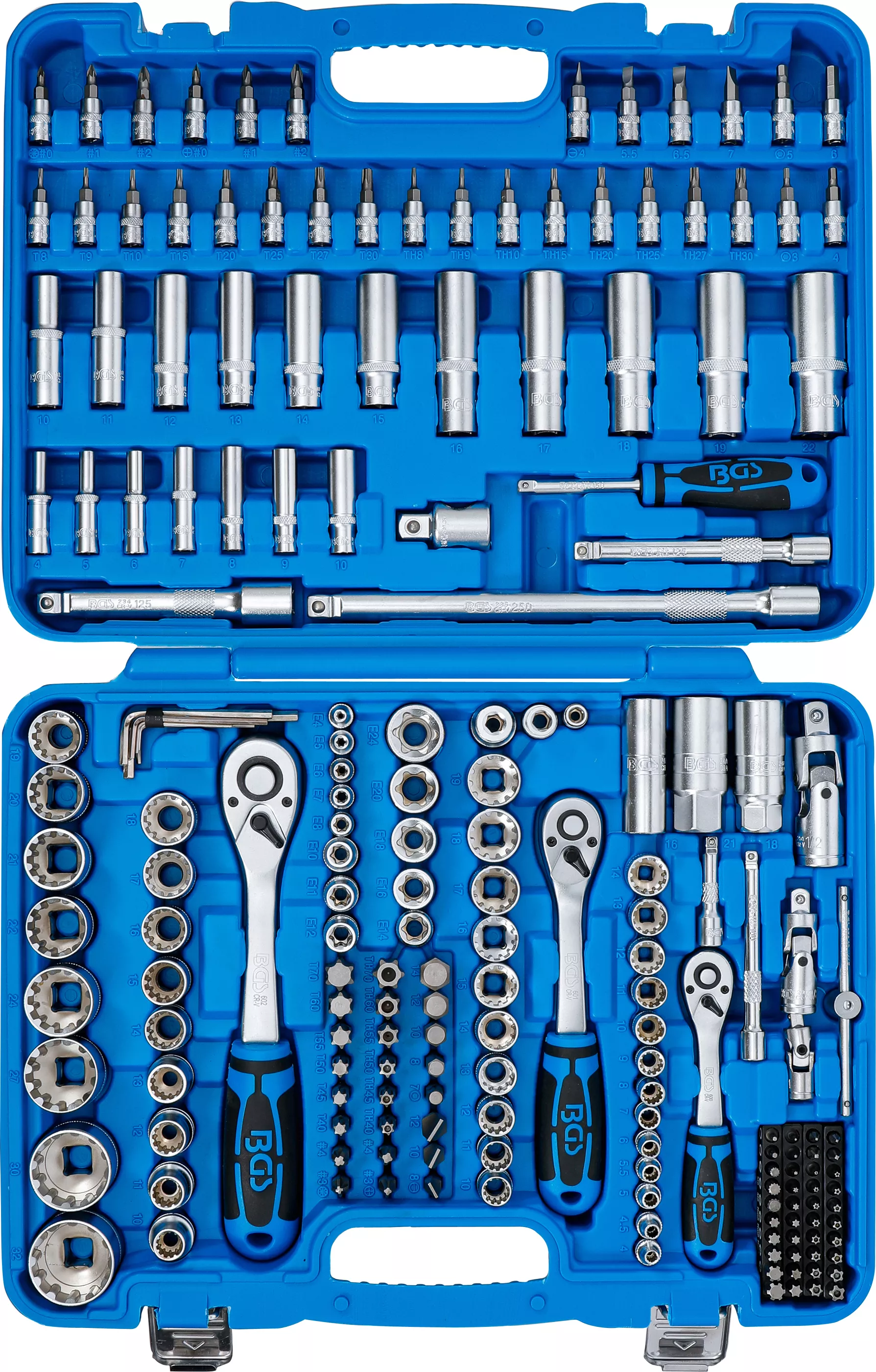Set chei tubulare Gear Lock | Antrenare 6,3 mm (1/4") / 10 mm (3/8") / 12,5 mm (1/2") | 192 piese [4]