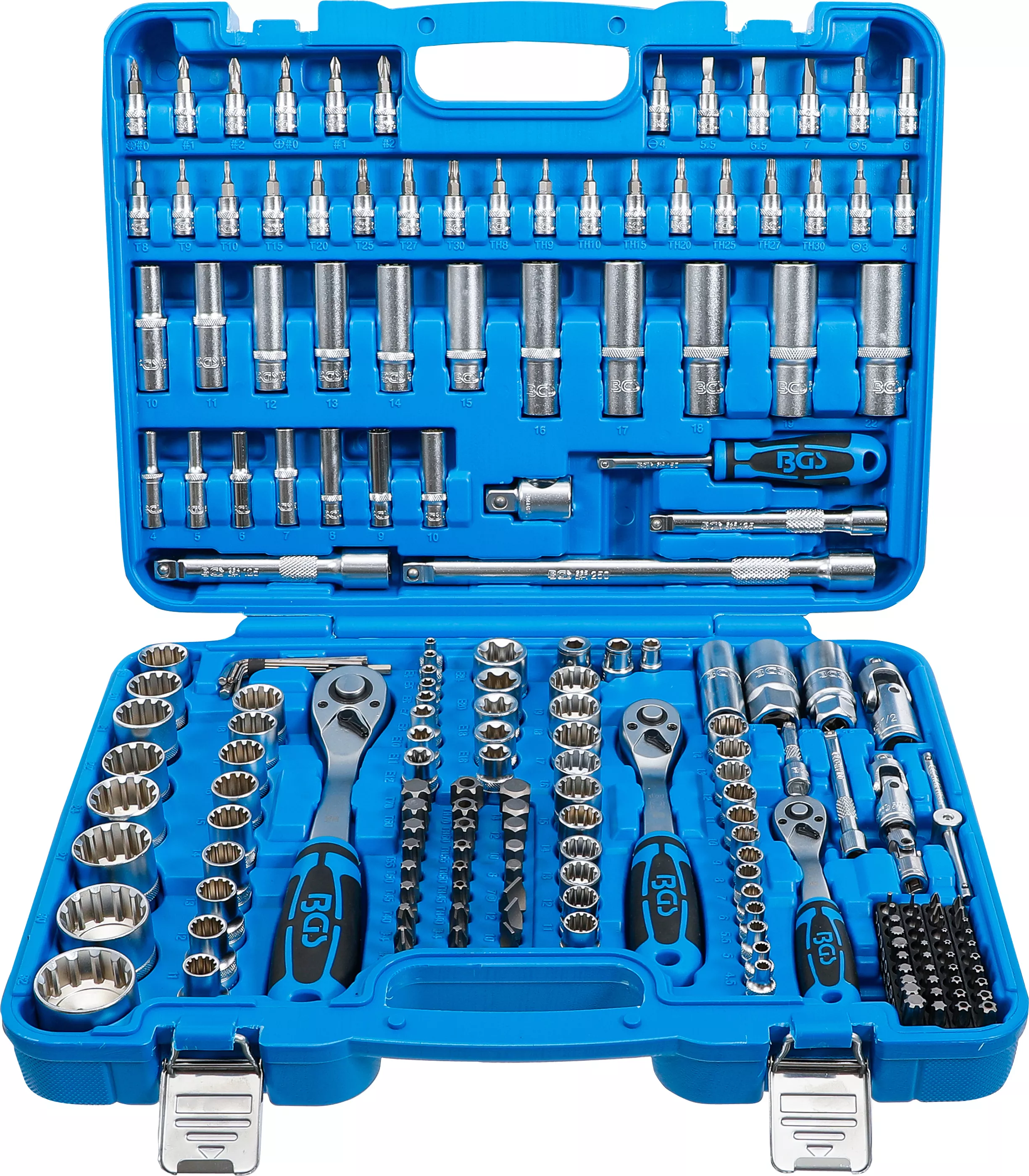 Set chei tubulare Gear Lock | Antrenare 6,3 mm (1/4") / 10 mm (3/8") / 12,5 mm (1/2") | 192 piese [1]