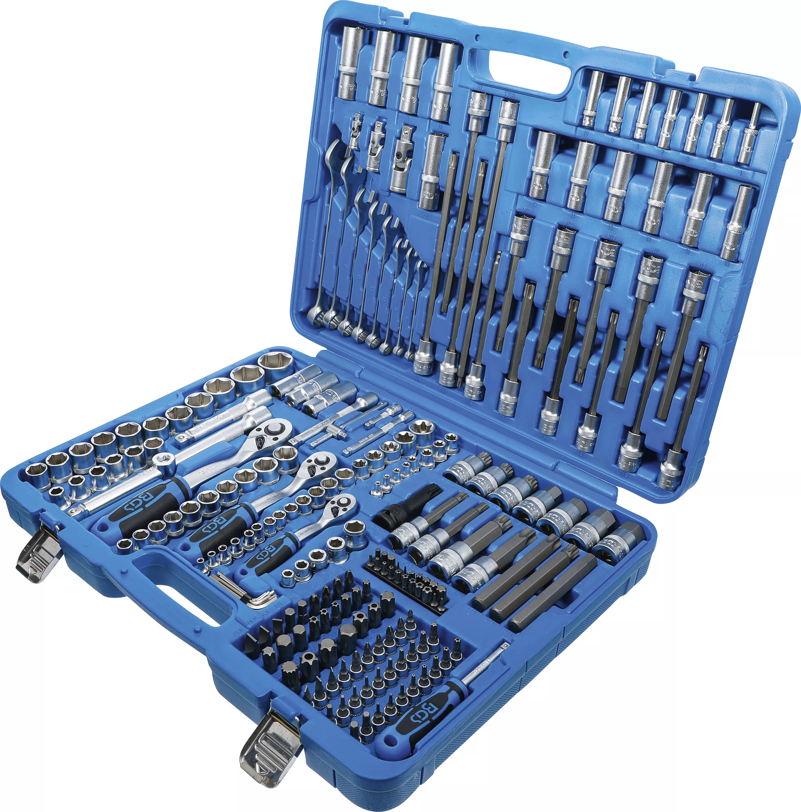 Set chei tubulare 6 colturi | Antrenare 6,3 mm (1/4") / 10 mm (3/8") / 12,5 mm (1/2") | 214 piese [2]