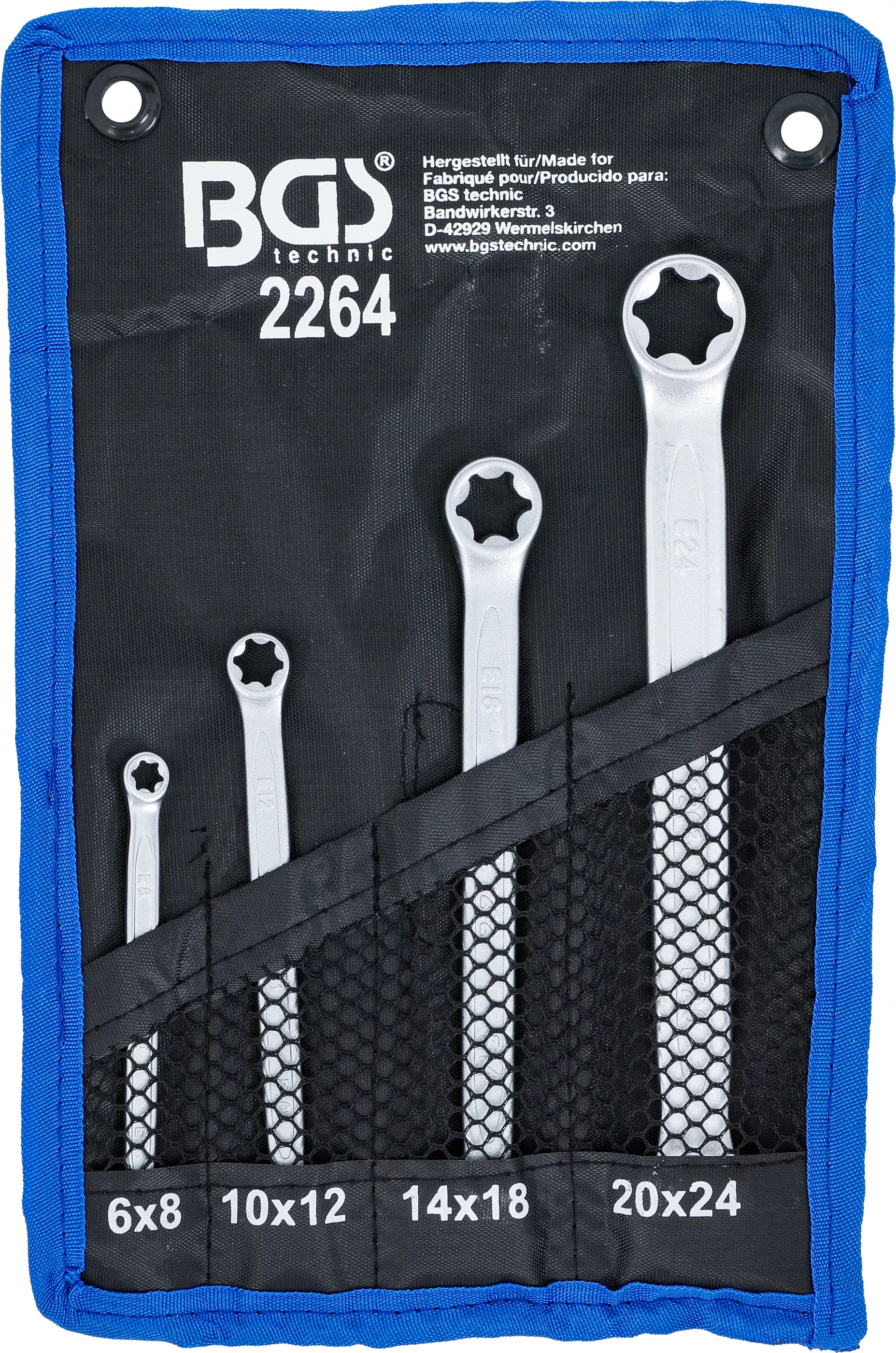 Set chei inelare duble cu capete Profil E | E6 x E8 - E20 x E24 | 4 piese [5]